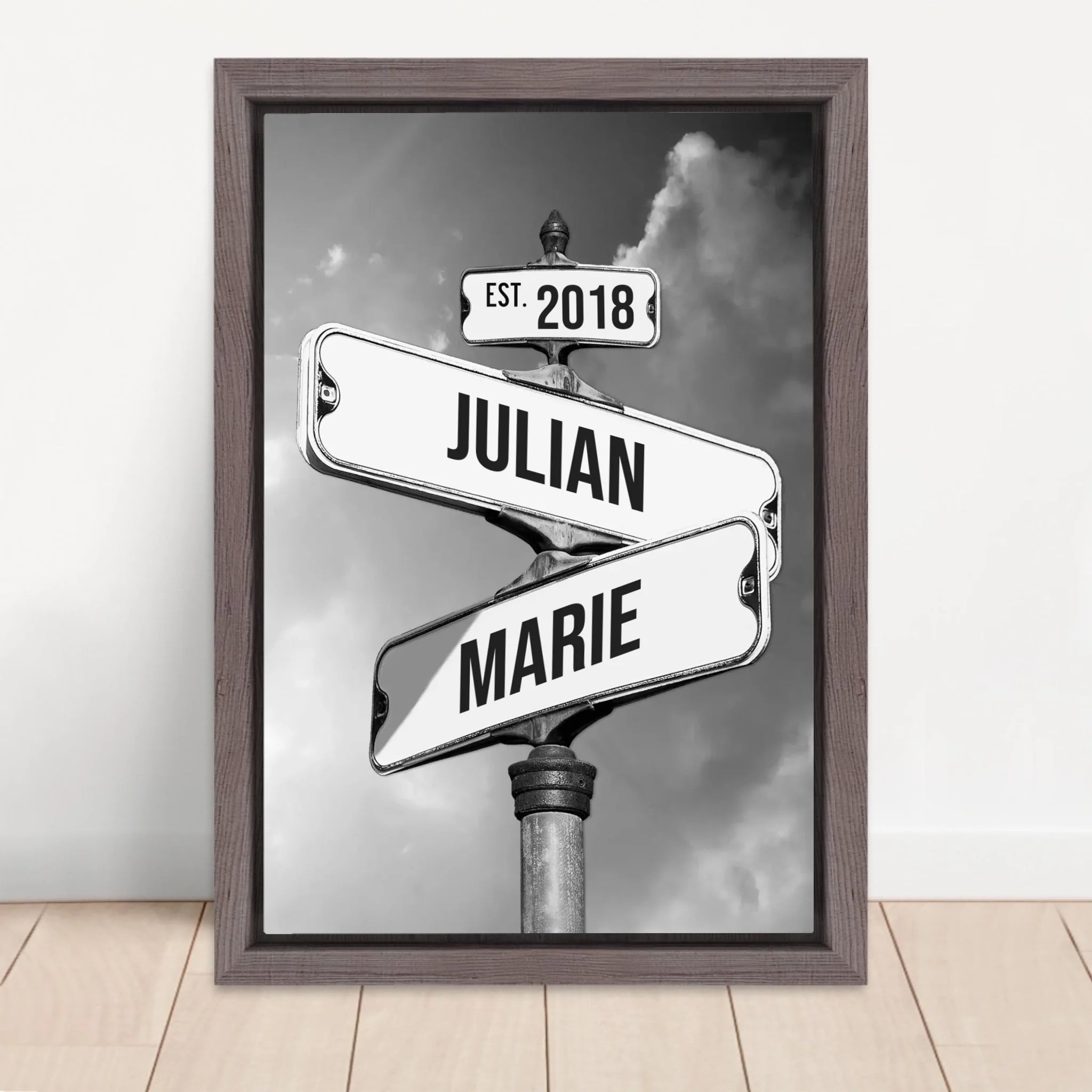 Vertical Framed Canvas-Oak 2026