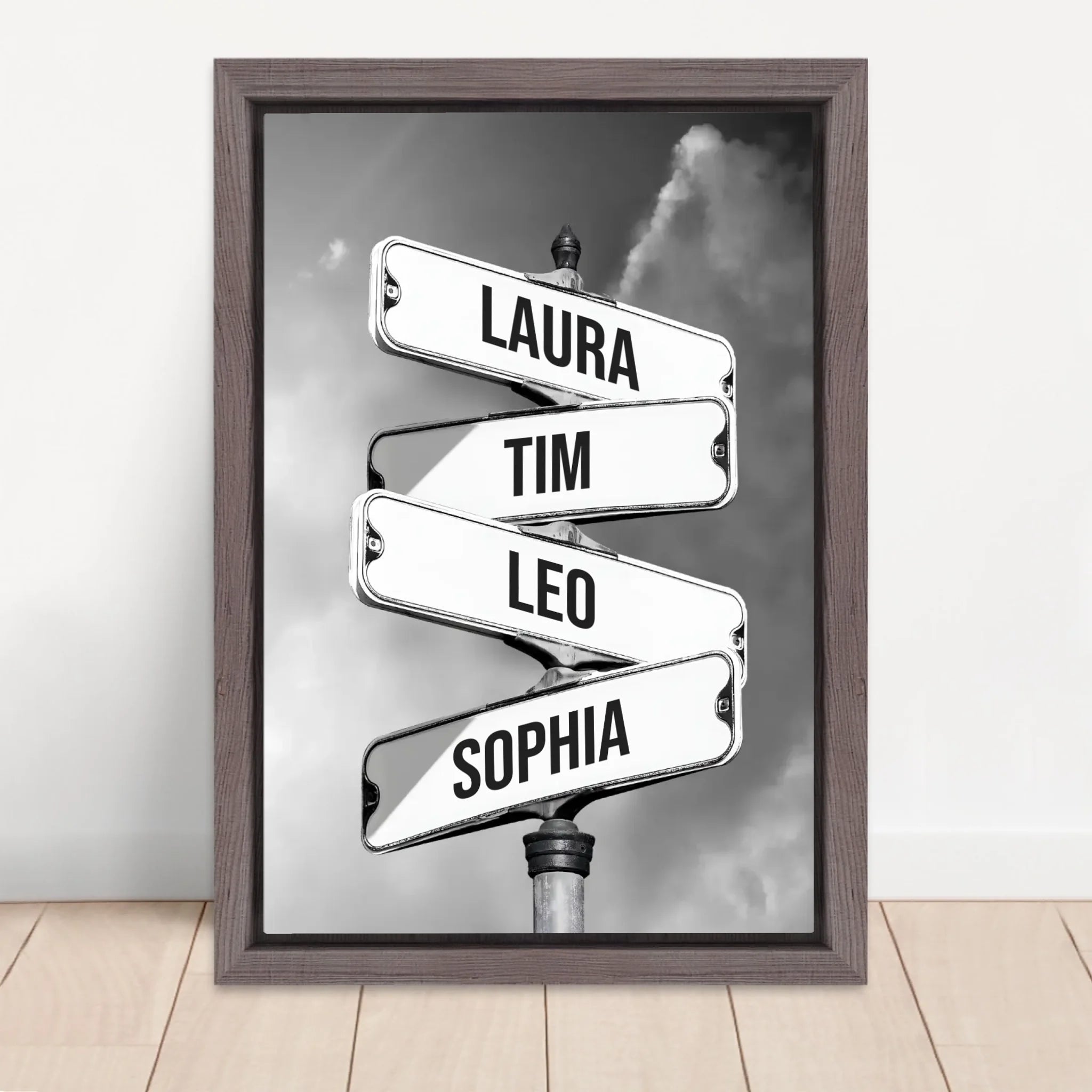 Vertical Framed Canvas-Oak 2026