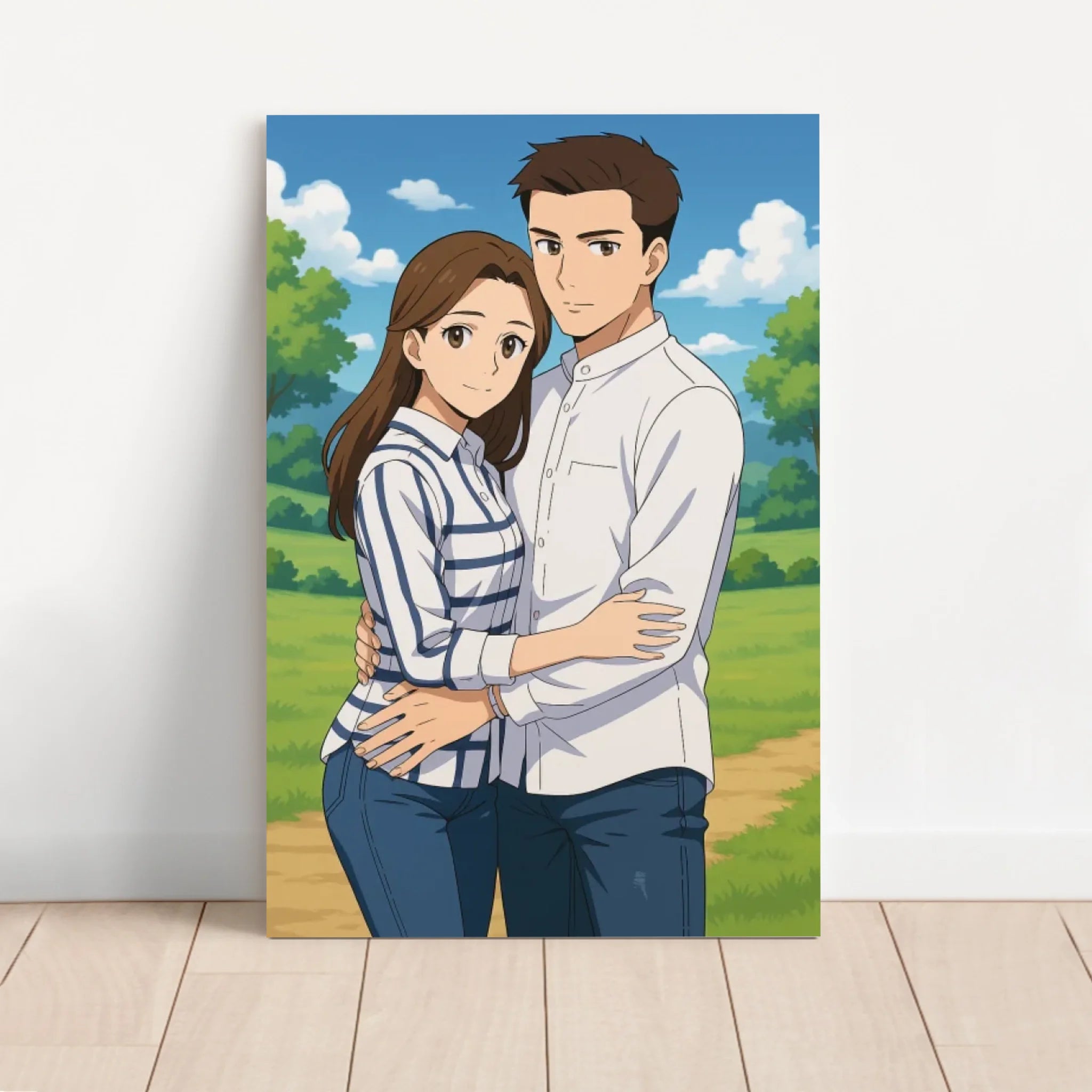 Personalisierte Leinwand – Fantasy-Anime