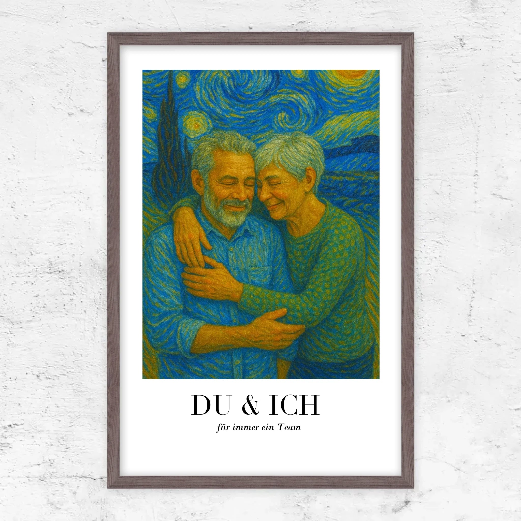Personalisiertes Poster – Du und ich in Van-Gogh-Kunst, wir schaffen das