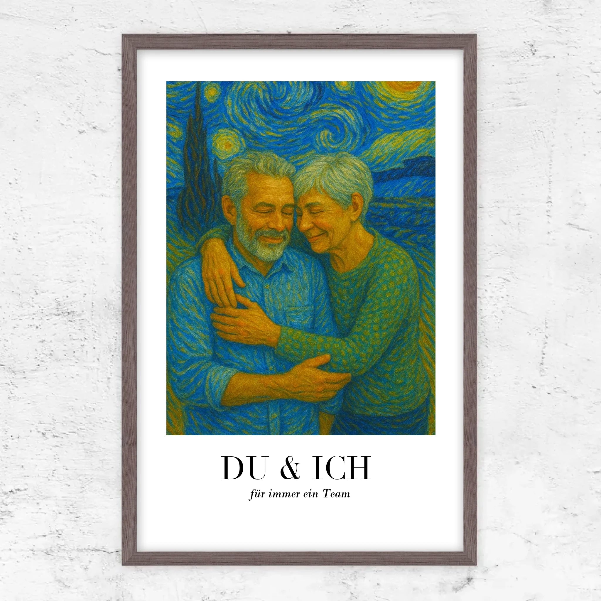 Personalisiertes Poster – Du und ich in Van-Gogh-Kunst, wir schaffen das
