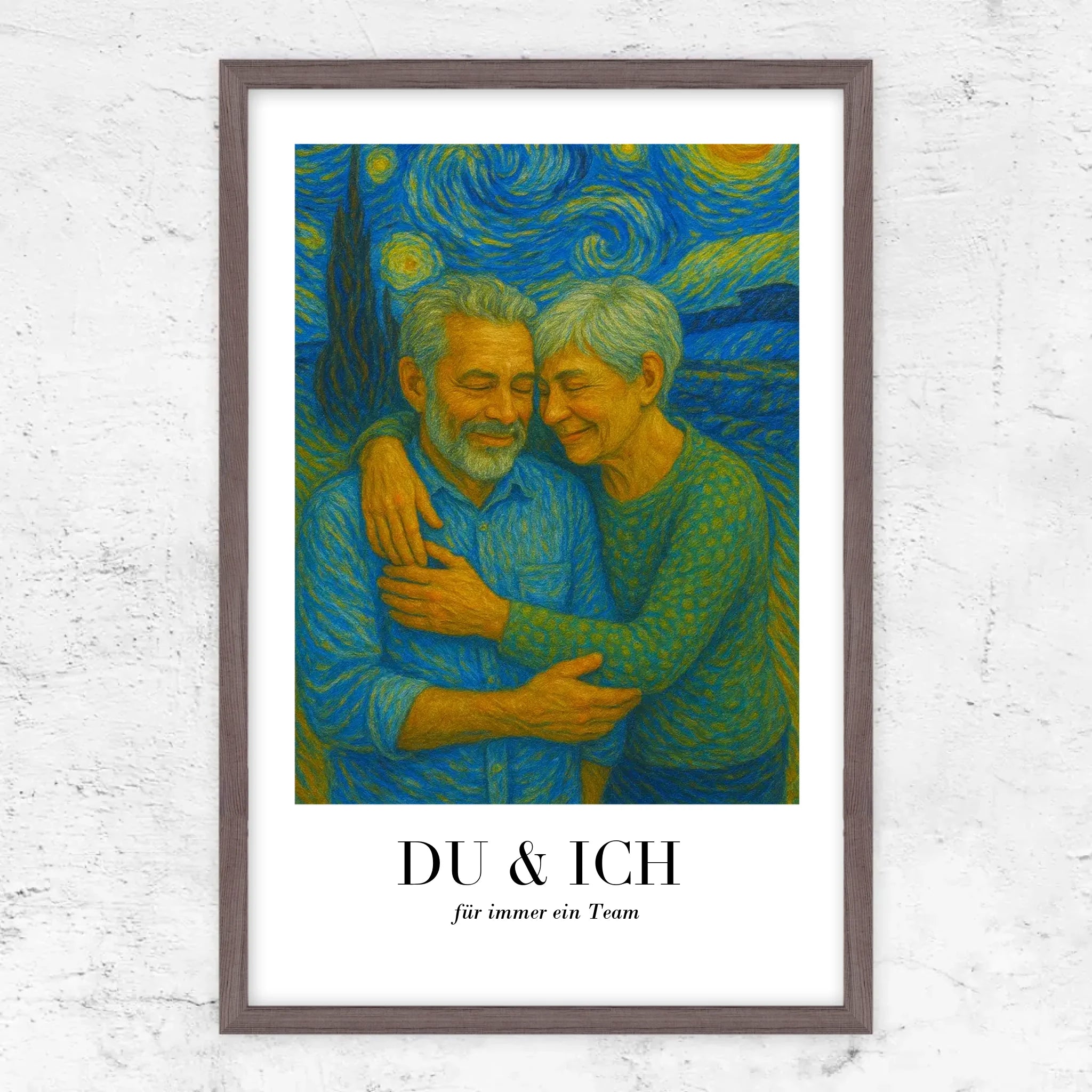 Personalisiertes Poster – Du und ich in Van-Gogh-Kunst, wir schaffen das