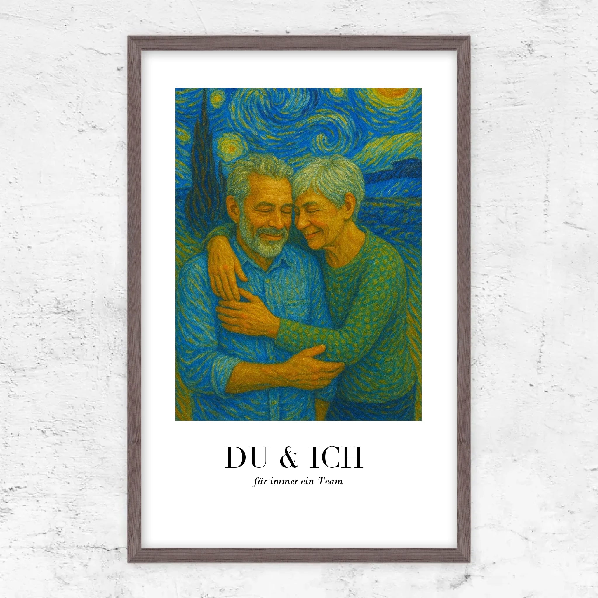 Personalisiertes Poster – Du und ich in Van-Gogh-Kunst, wir schaffen das
