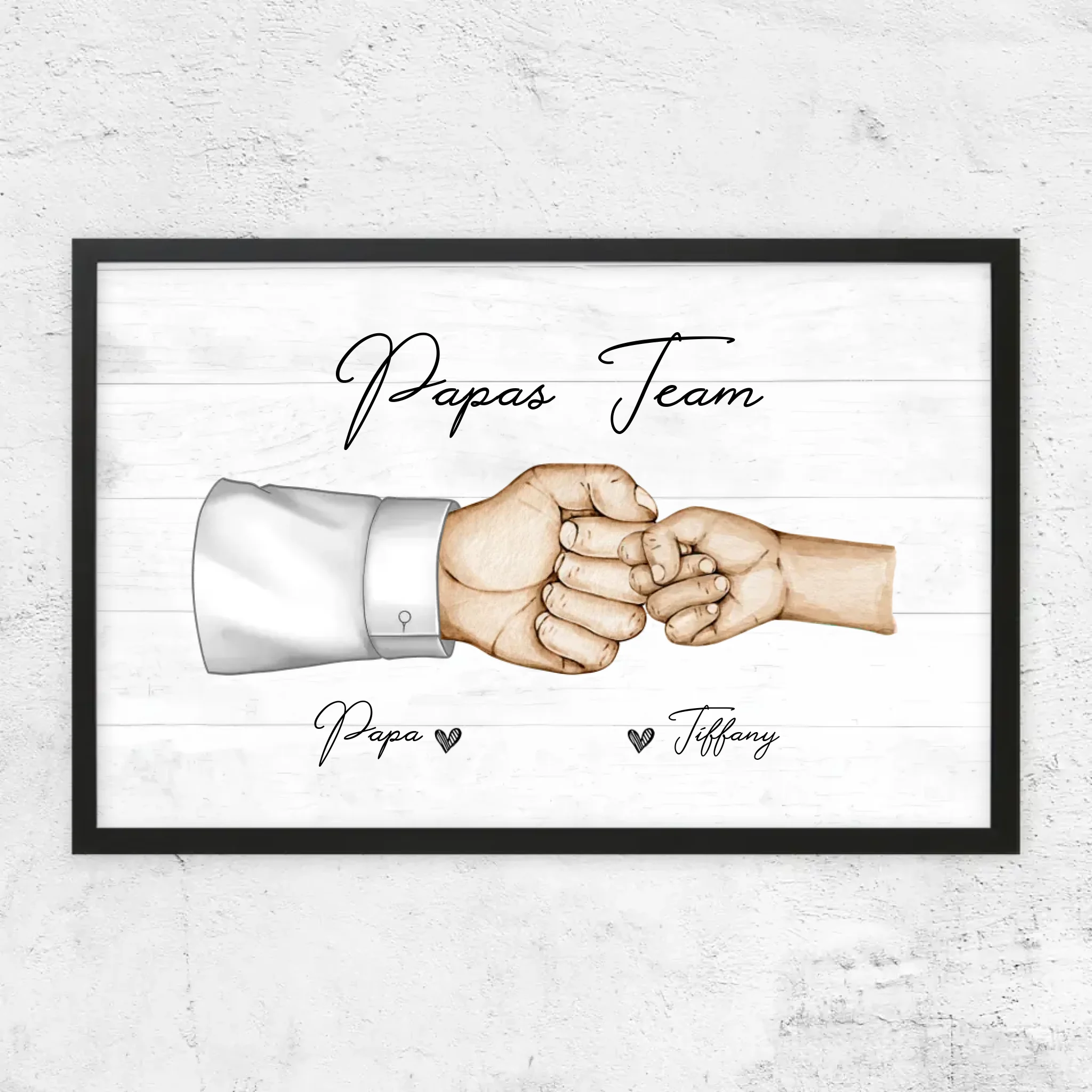 Personalisiertes Poster "Papas Team"