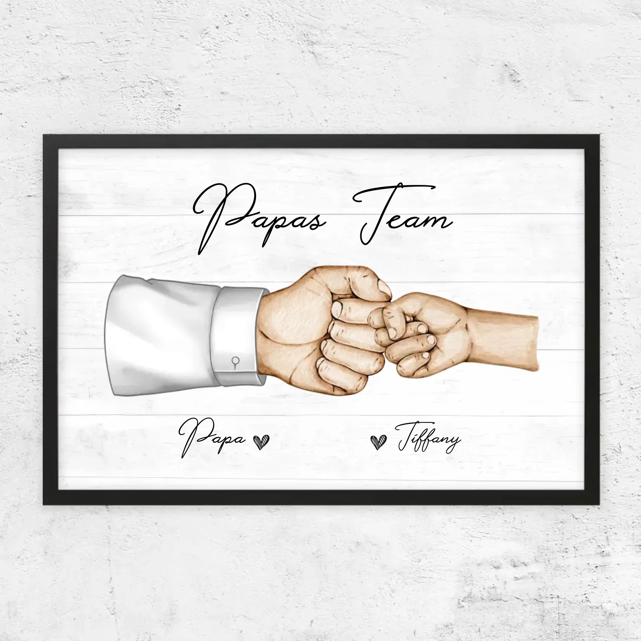 Personalisiertes Poster "Papas Team"
