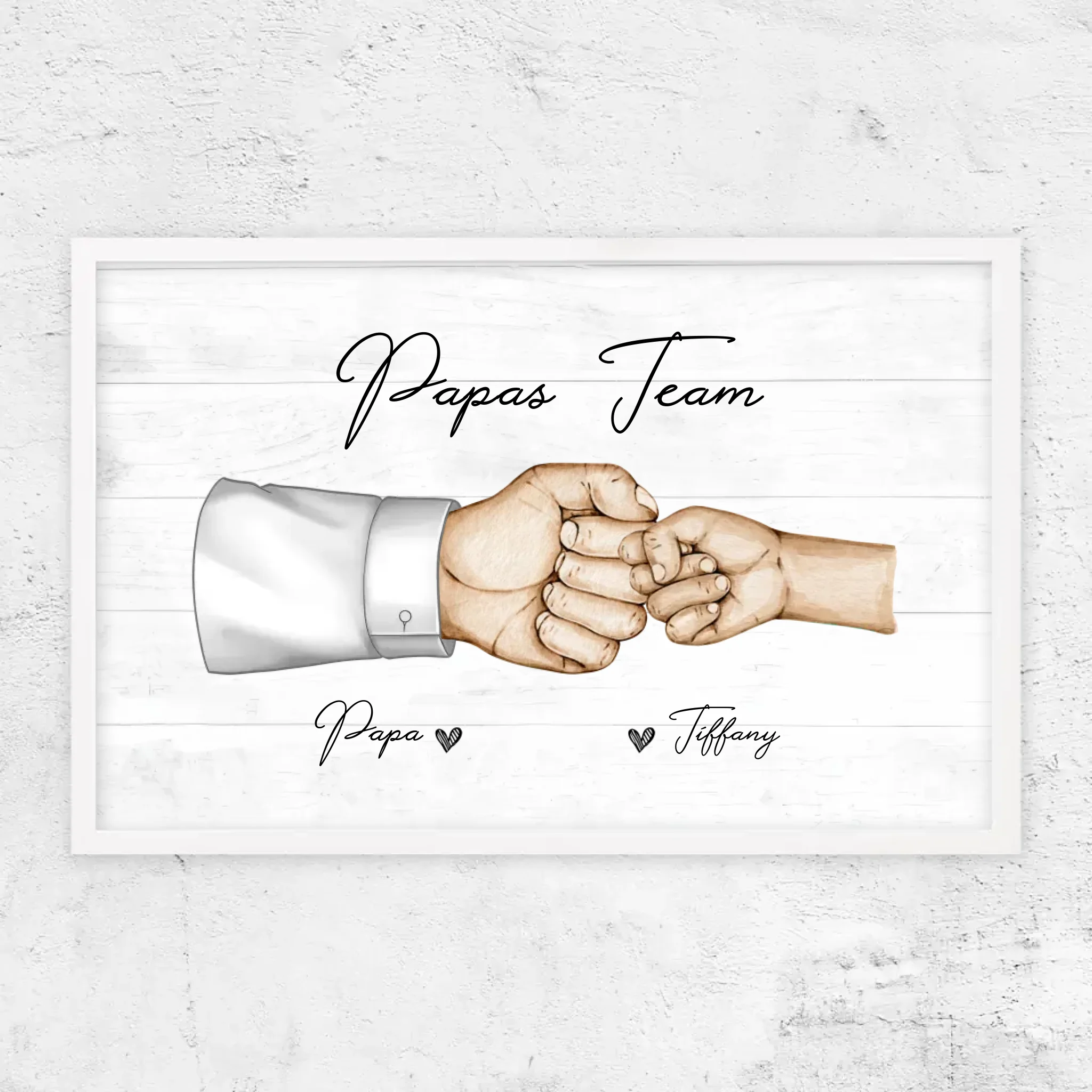 Personalisiertes Poster "Papas Team"