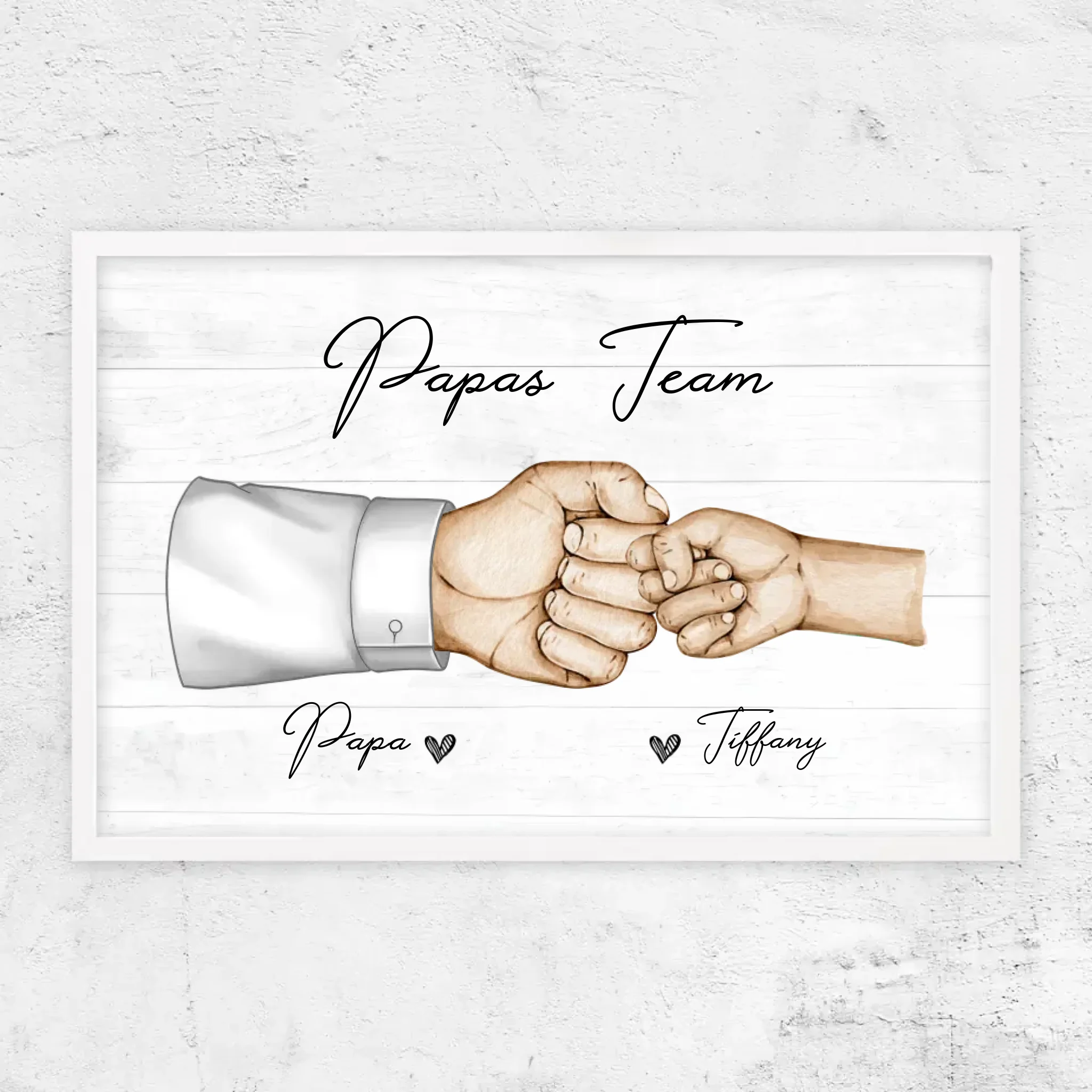 Personalisiertes Poster "Papas Team"