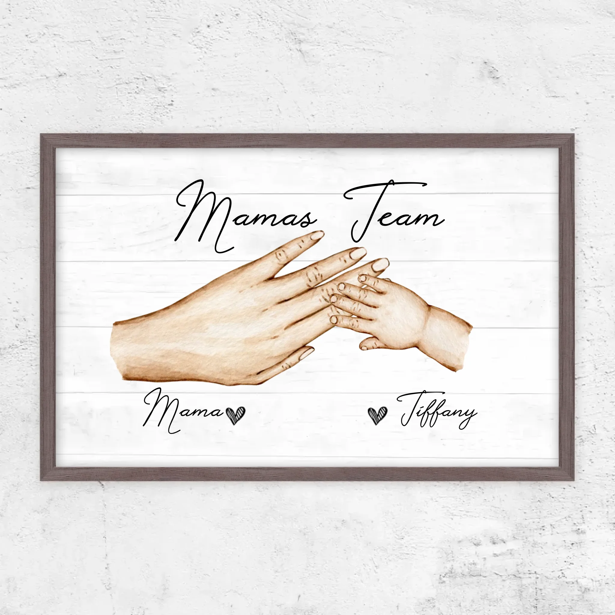 Personalisiertes Poster "Mamas Team"