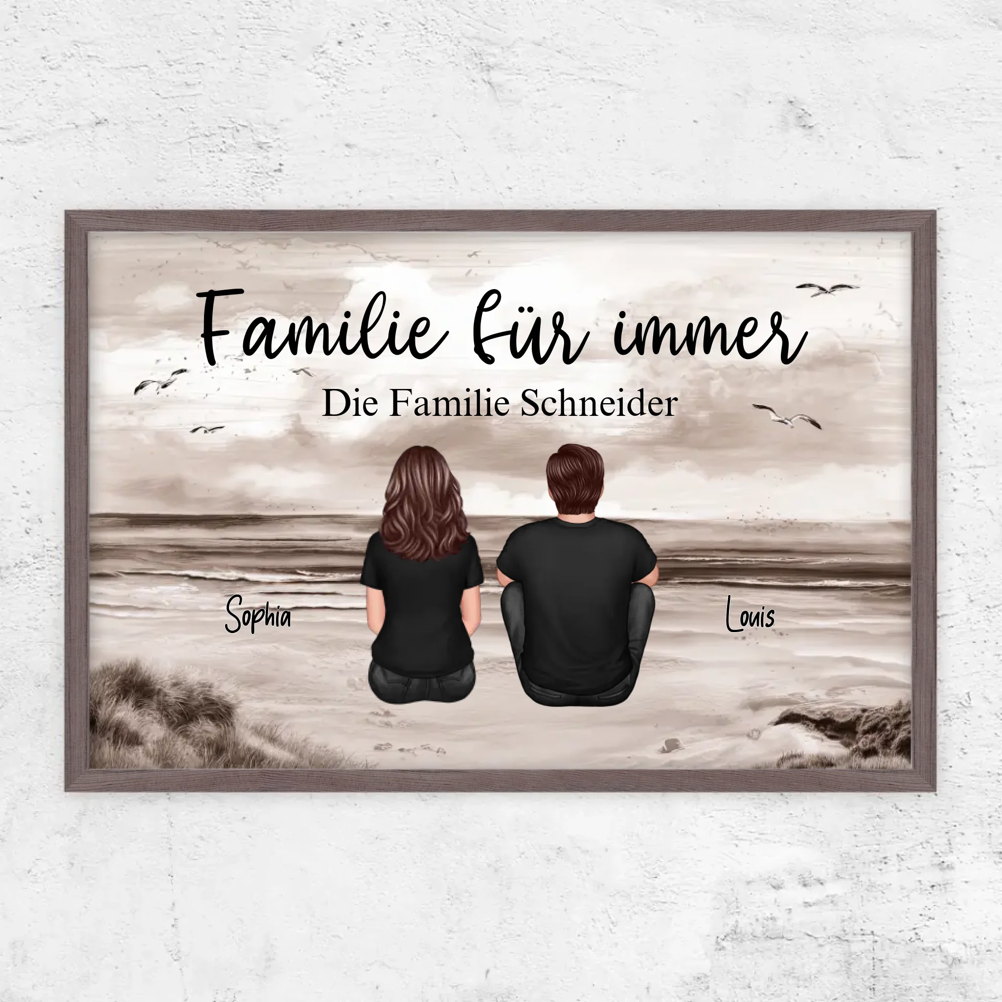 Personalisierte Poster "Familie für immer"