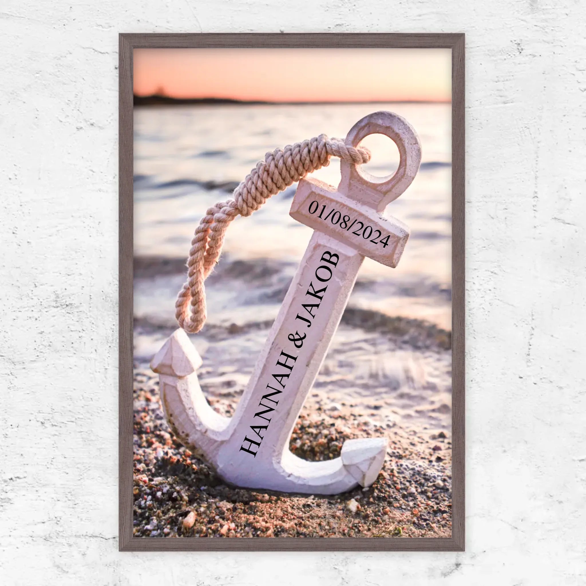 Personalisiertes Poster "Gemeinsamer Anker"