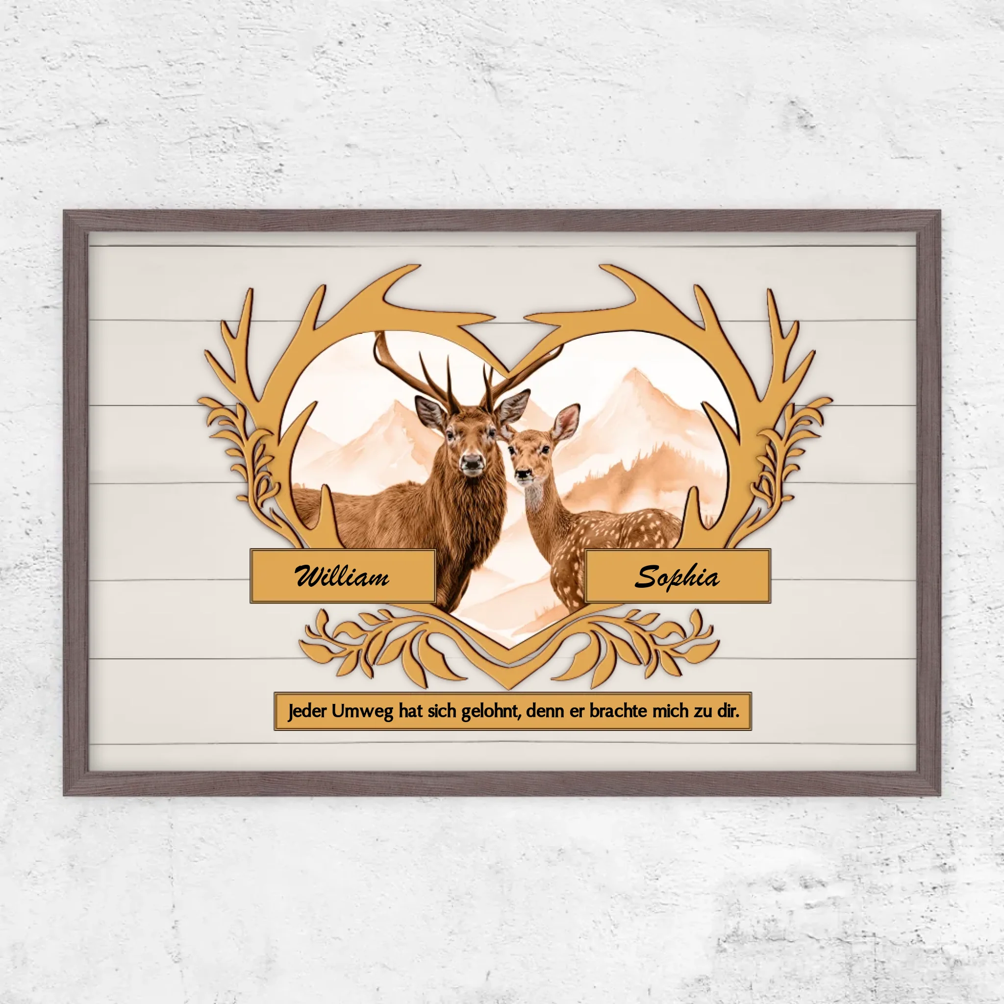 Personalisiertes Poster "Jeder Umweg hat sich gelohnt"