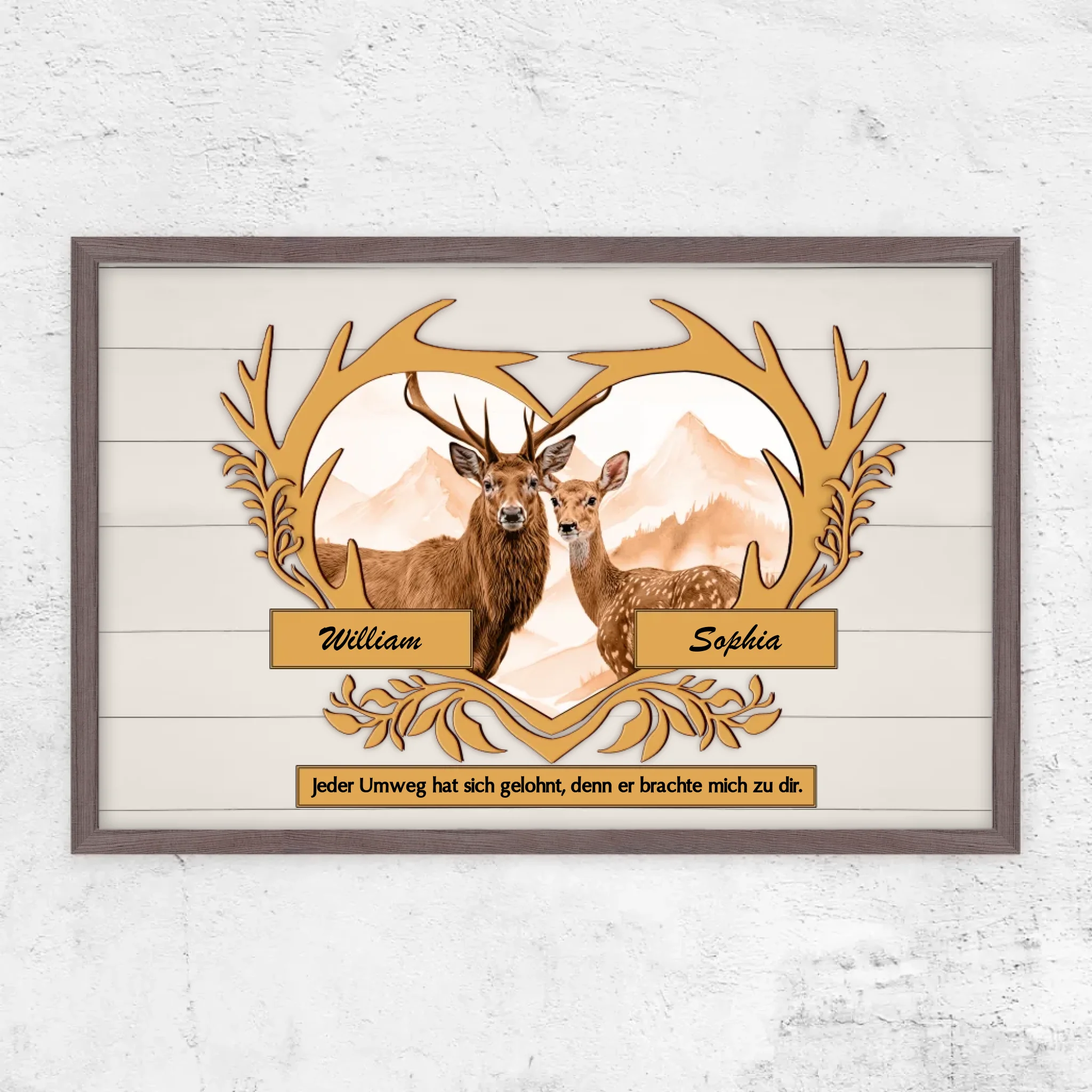 Personalisiertes Poster "Jeder Umweg hat sich gelohnt"