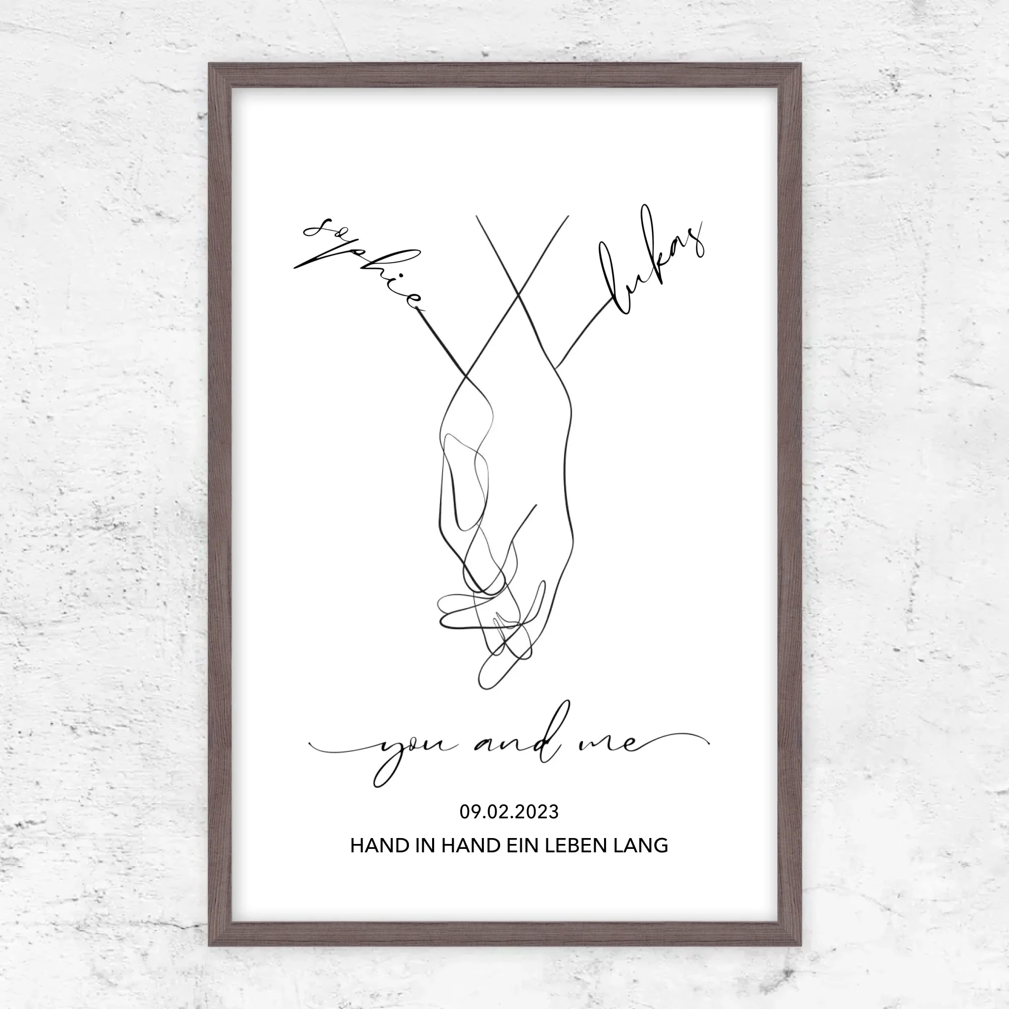 Personalisiertes Poster "You and Me"