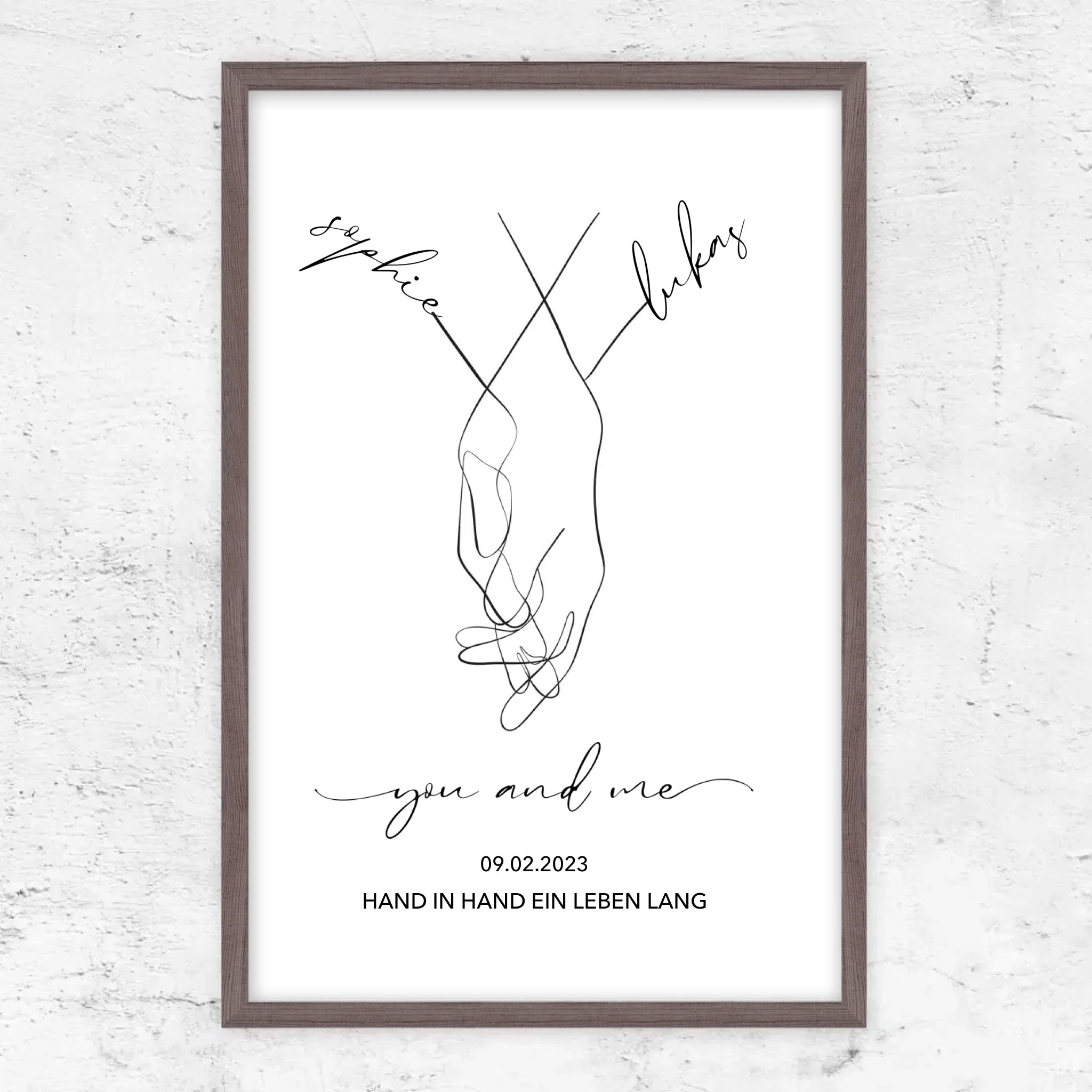 Personalisiertes Poster "You and Me"