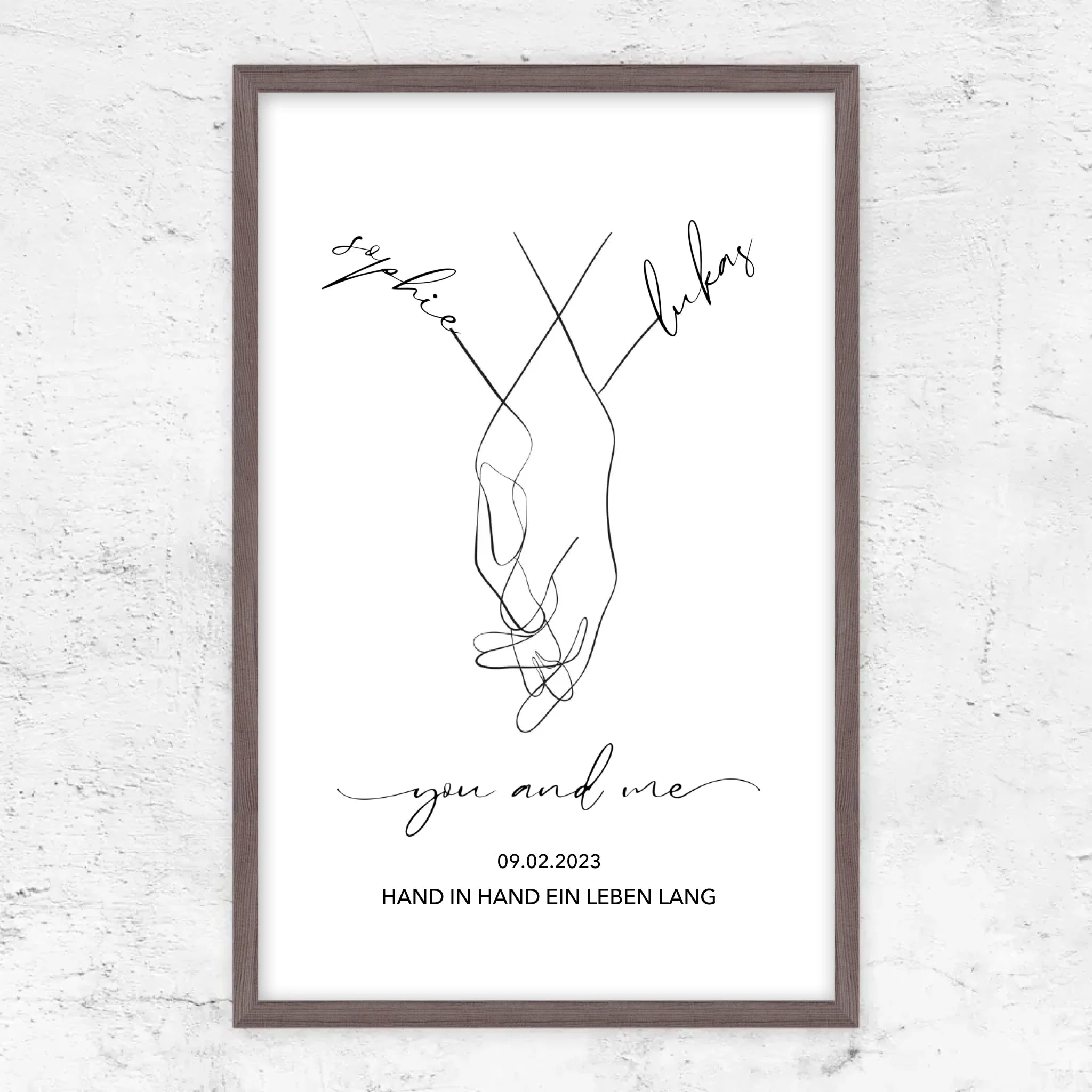 Personalisiertes Poster "You and Me"