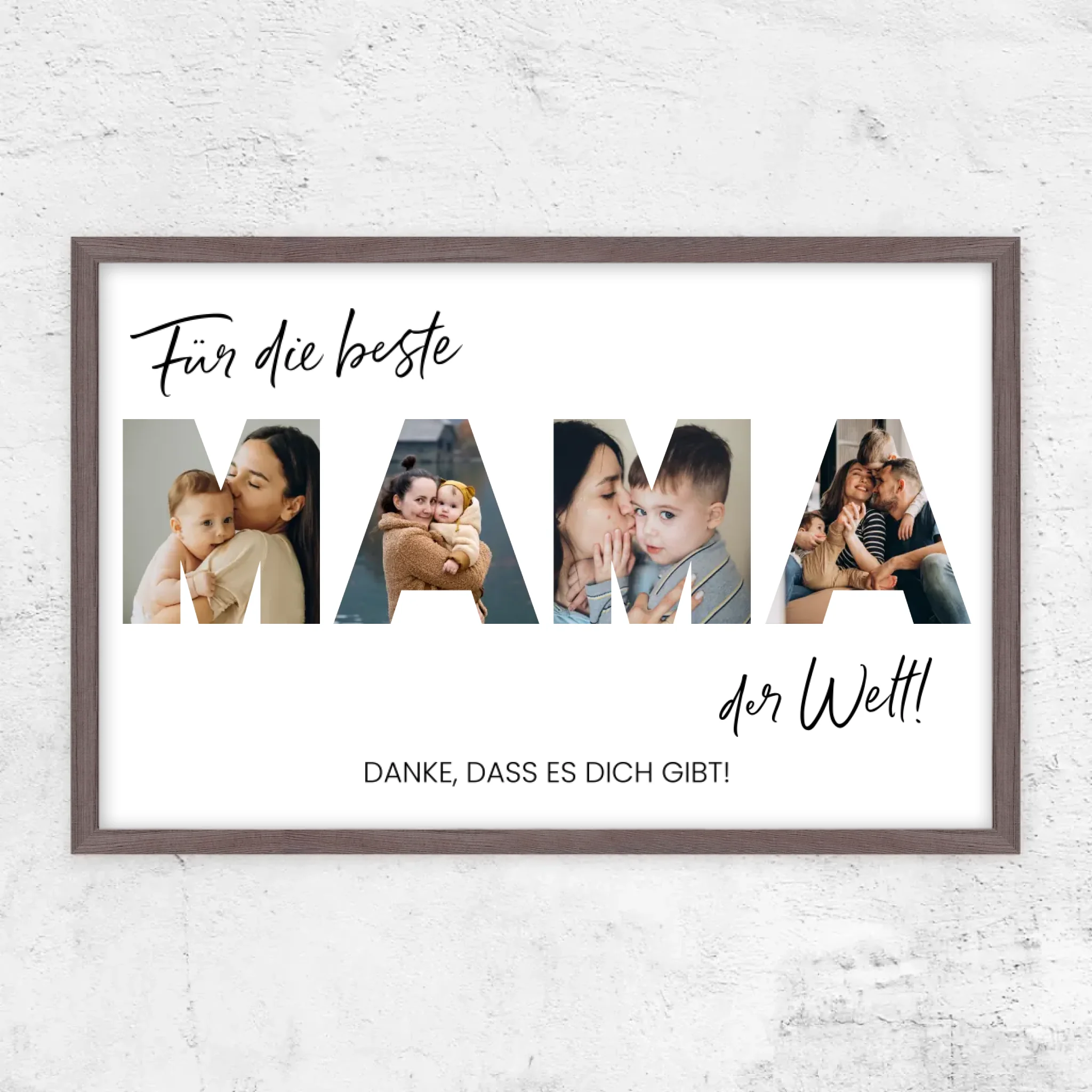 Personalisiertes Poster "Für die beste Mama der Welt"