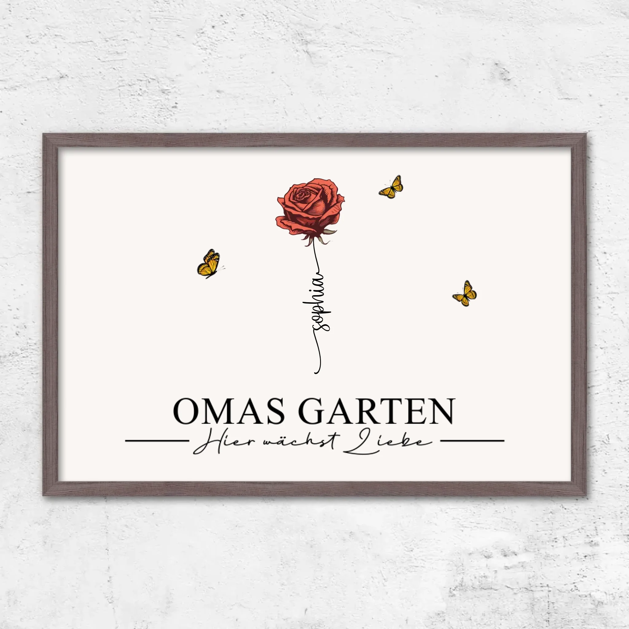 Personalisiertes Poster "Omas Garten"