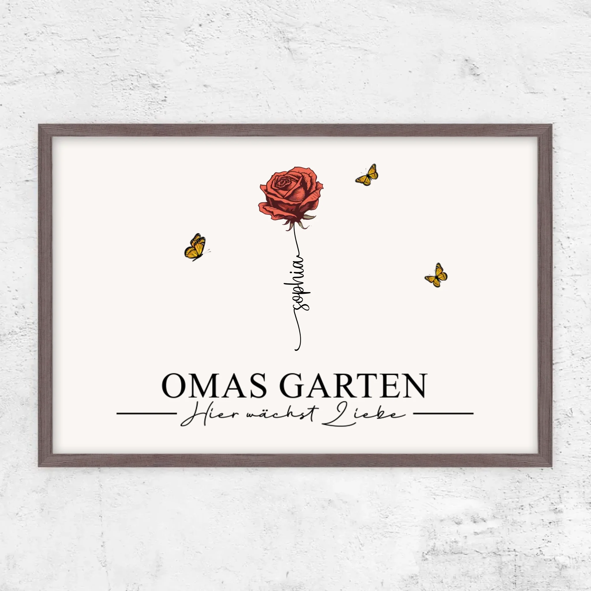 Personalisiertes Poster "Omas Garten"