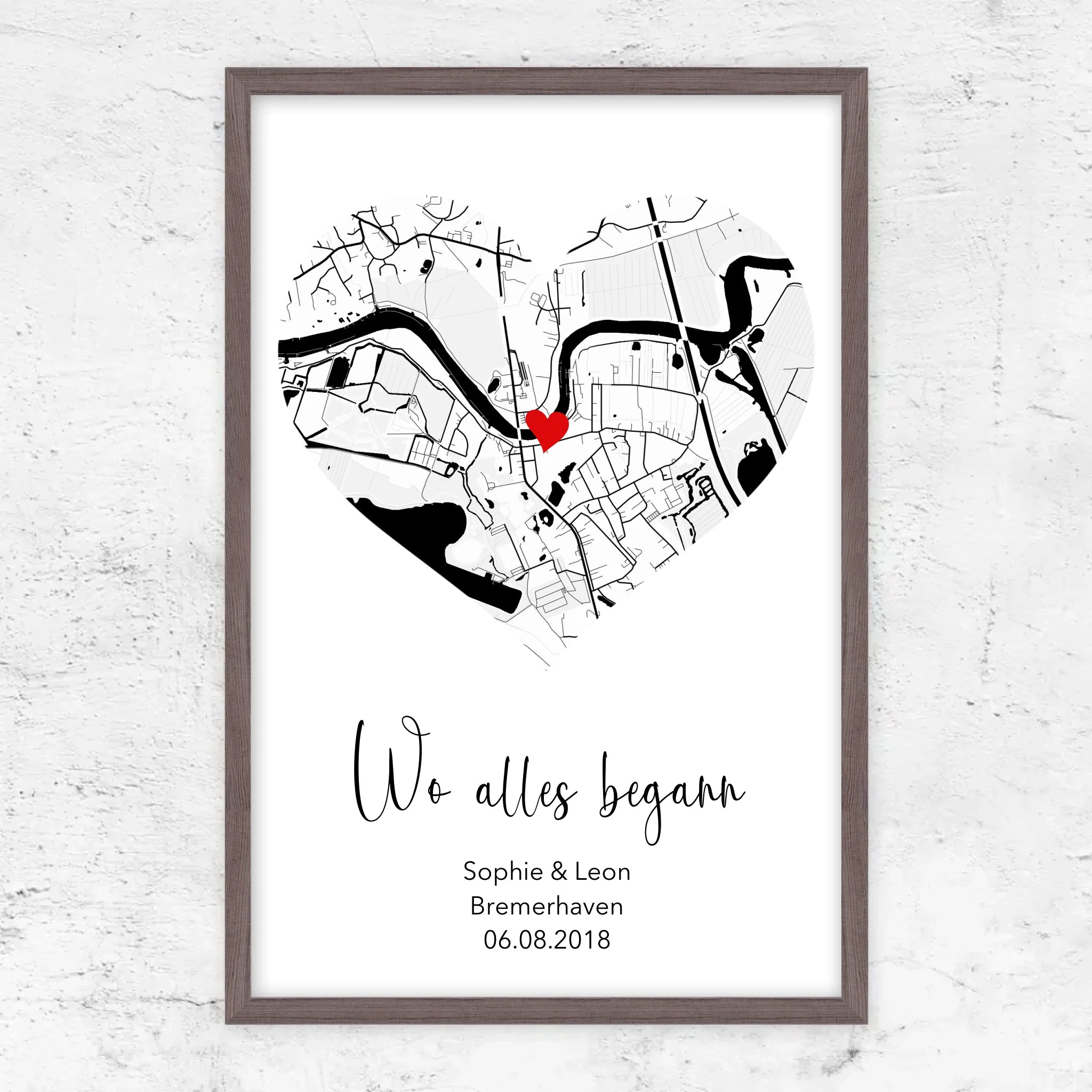 Personalisiertes Poster "Wo alles begann"