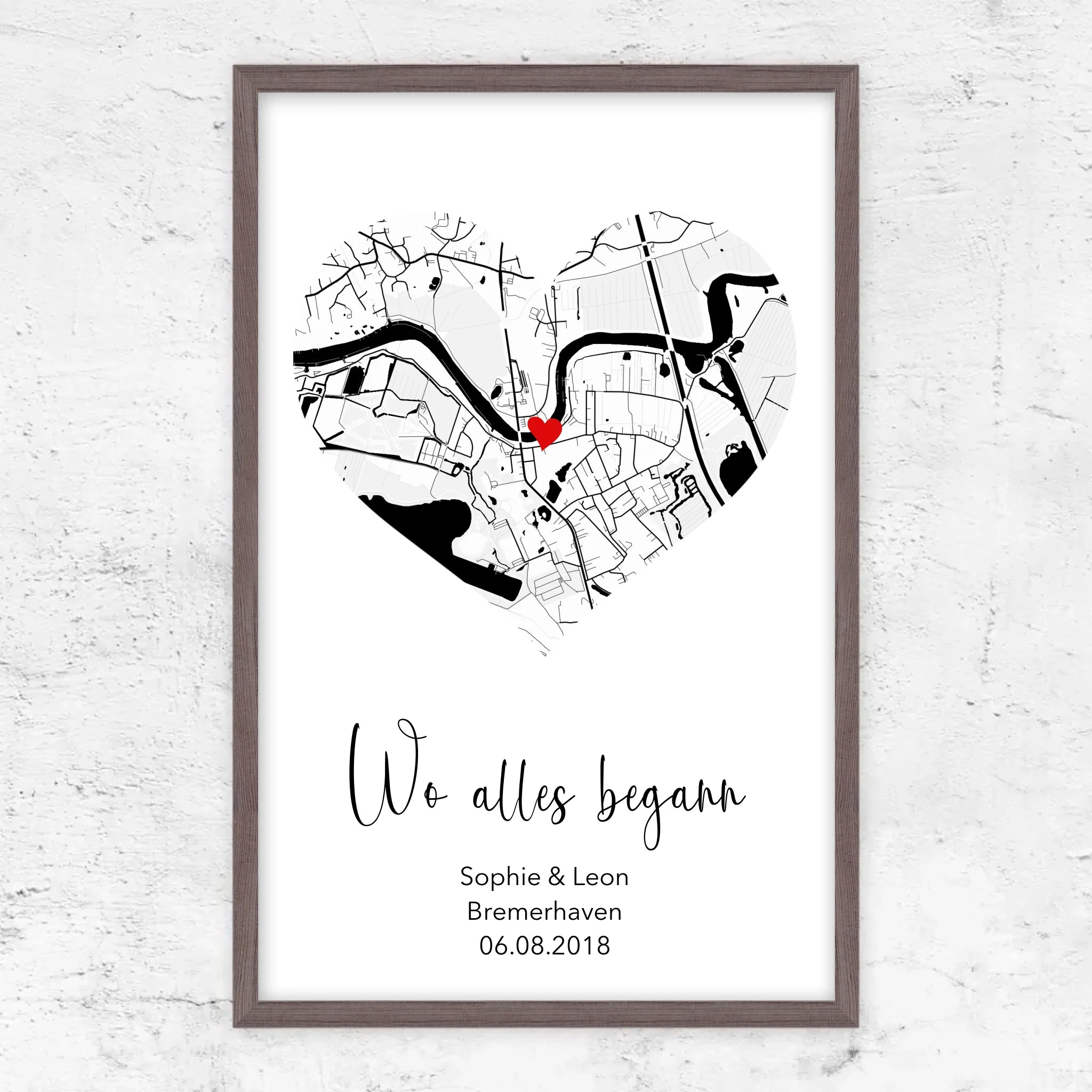 Personalisiertes Poster "Wo alles begann"