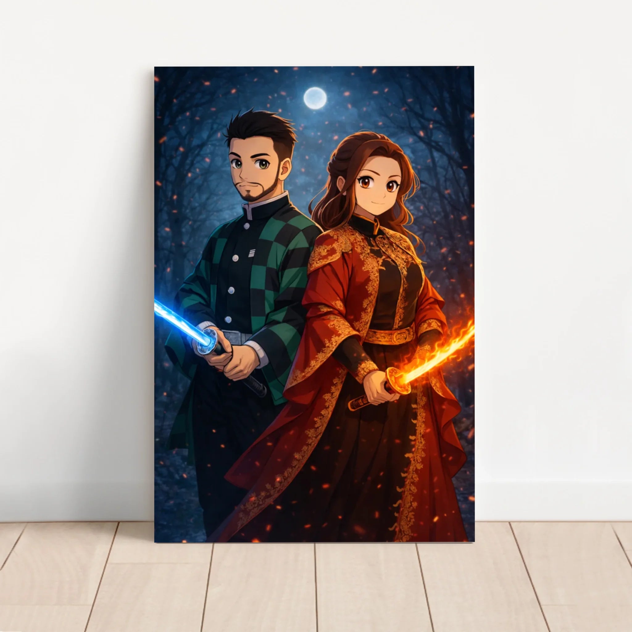 Personalisierte Leinwand – Dämonenjäger-Porträt