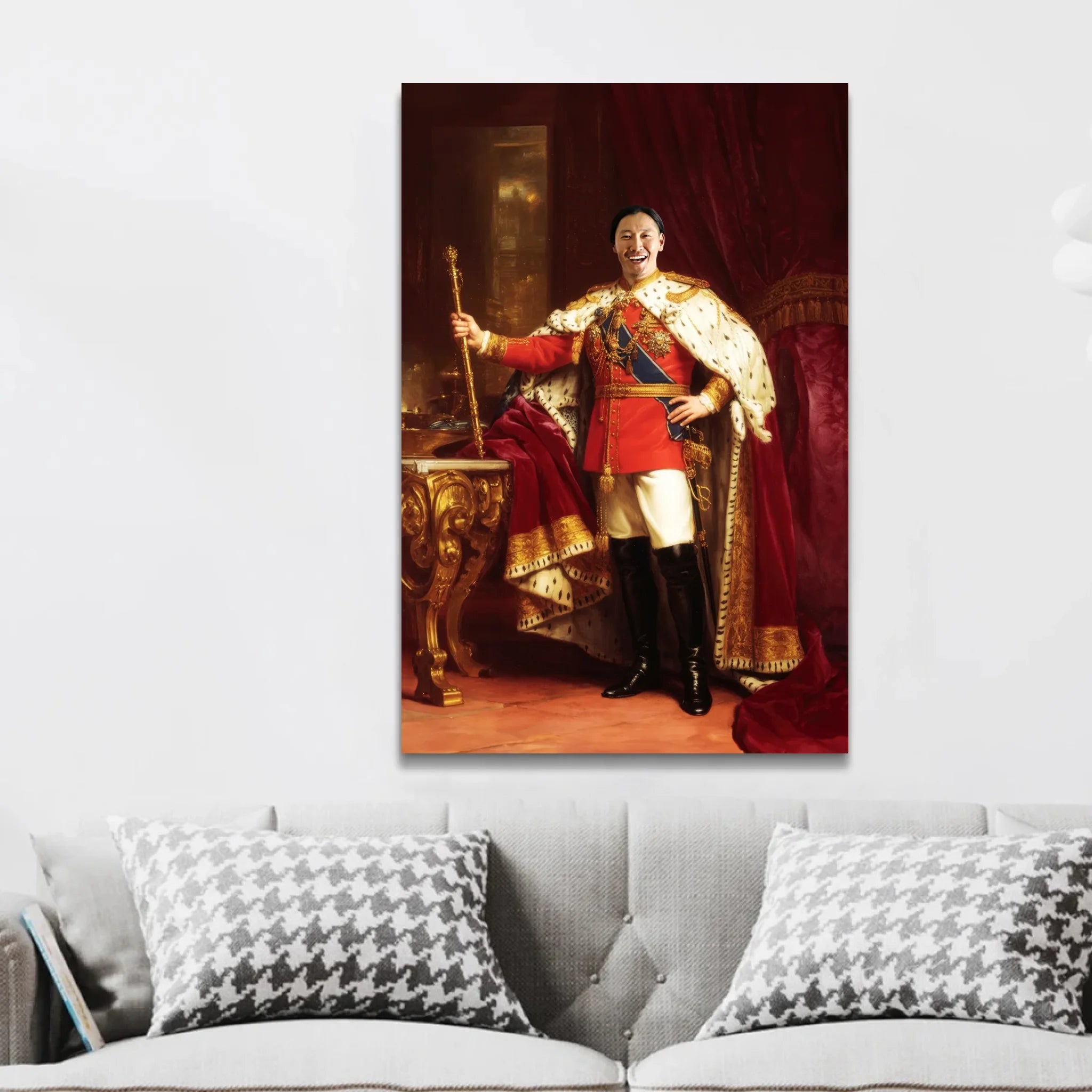 Personalisierte Leinwand – Der König