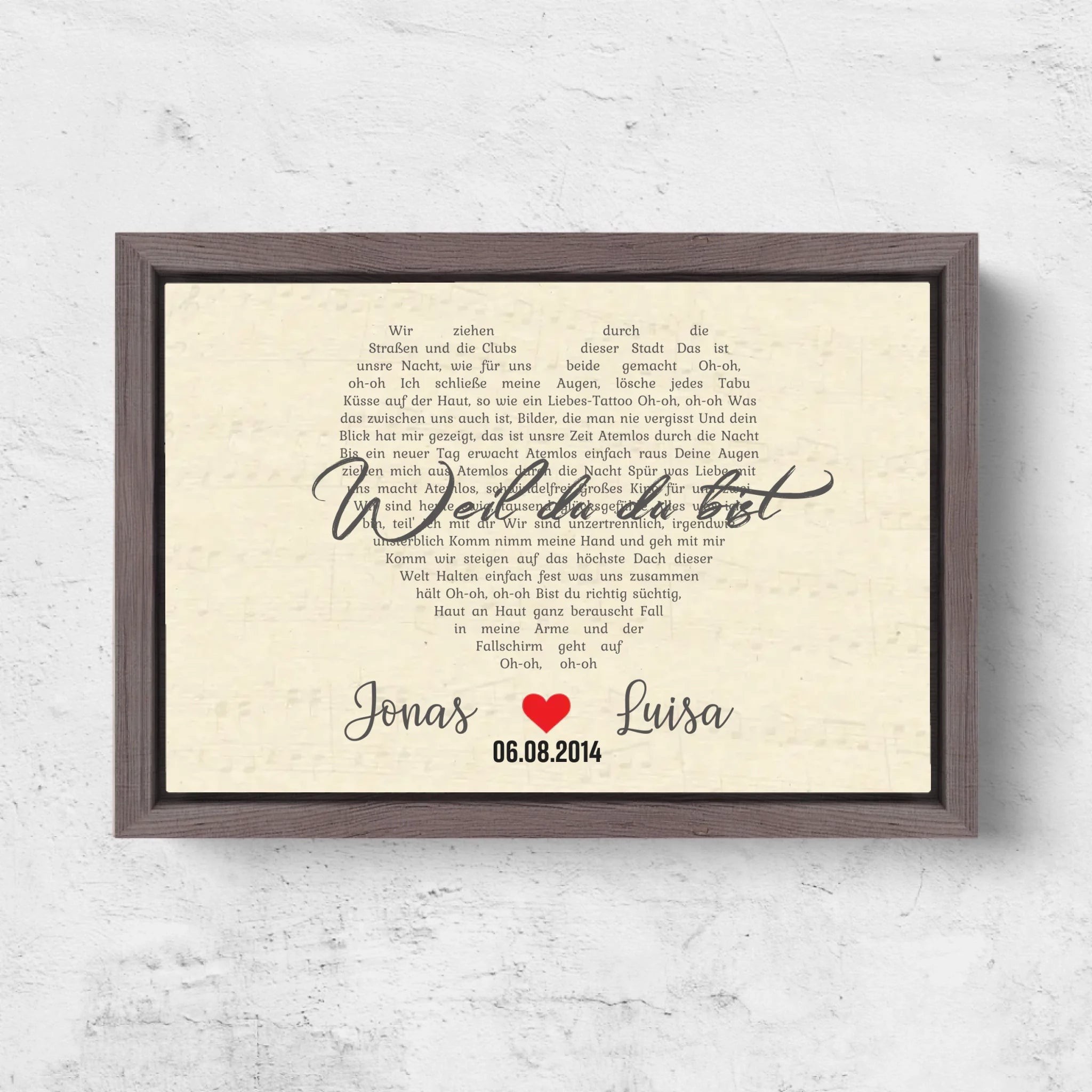 Horizontal Framd Canvas-Ovak