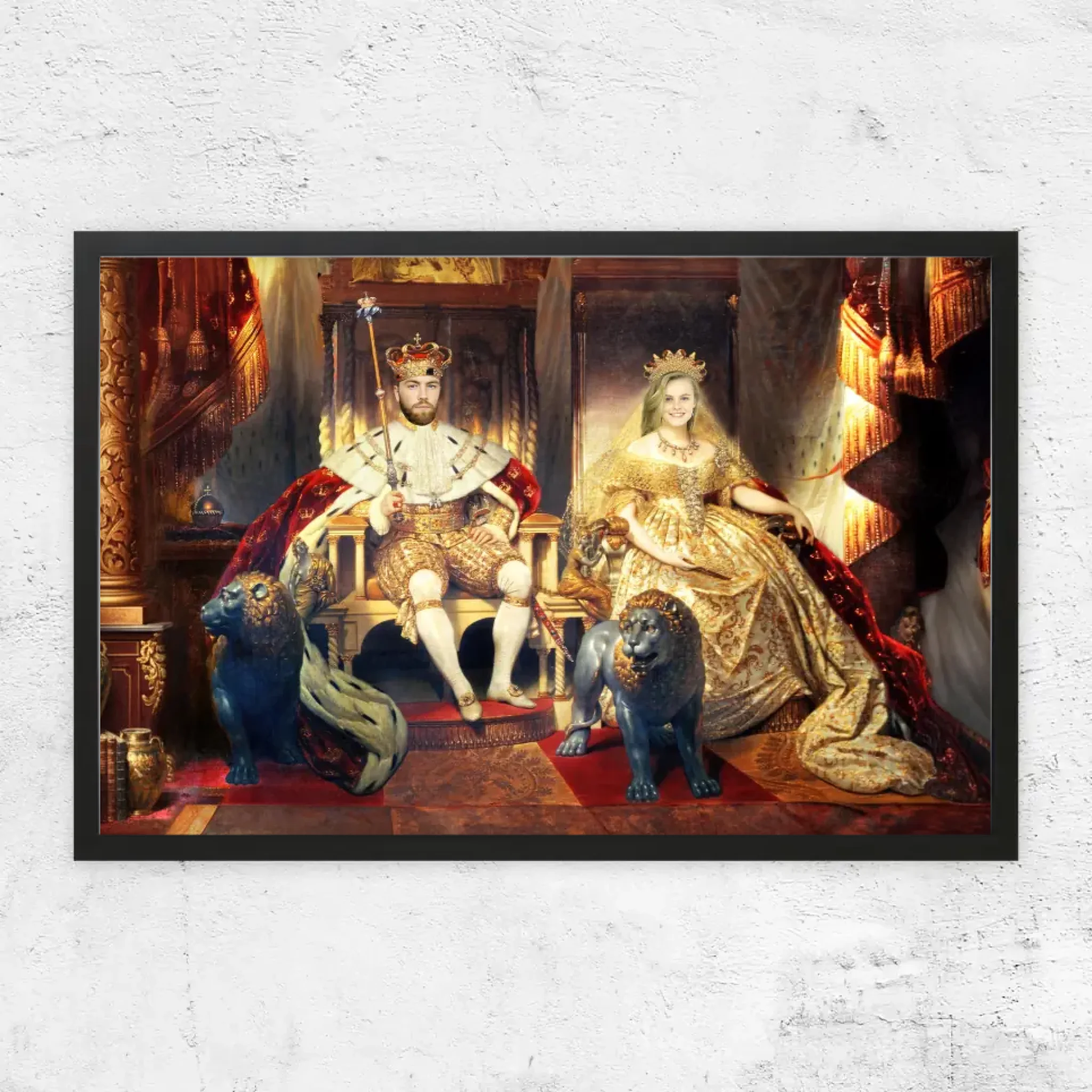 Personalisiertes Poster – Der König und die Königin