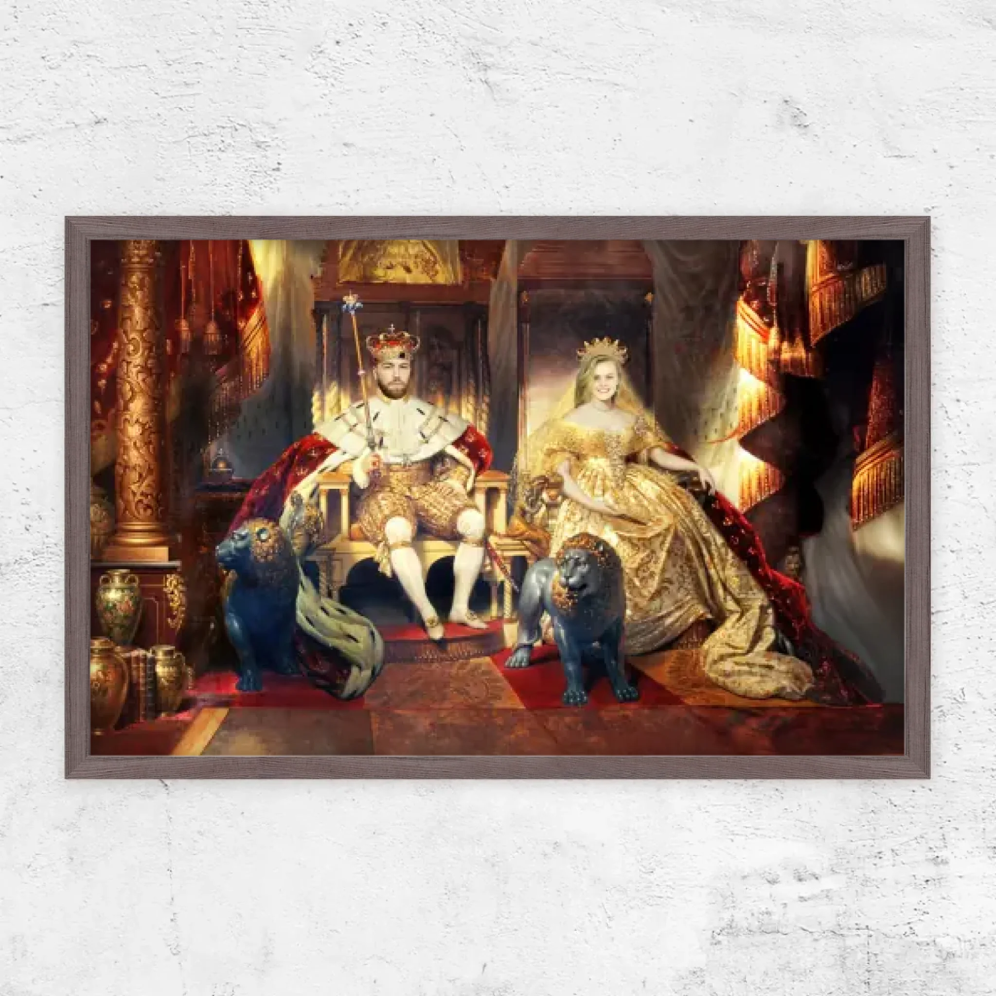 Personalisiertes Poster – Der König und die Königin