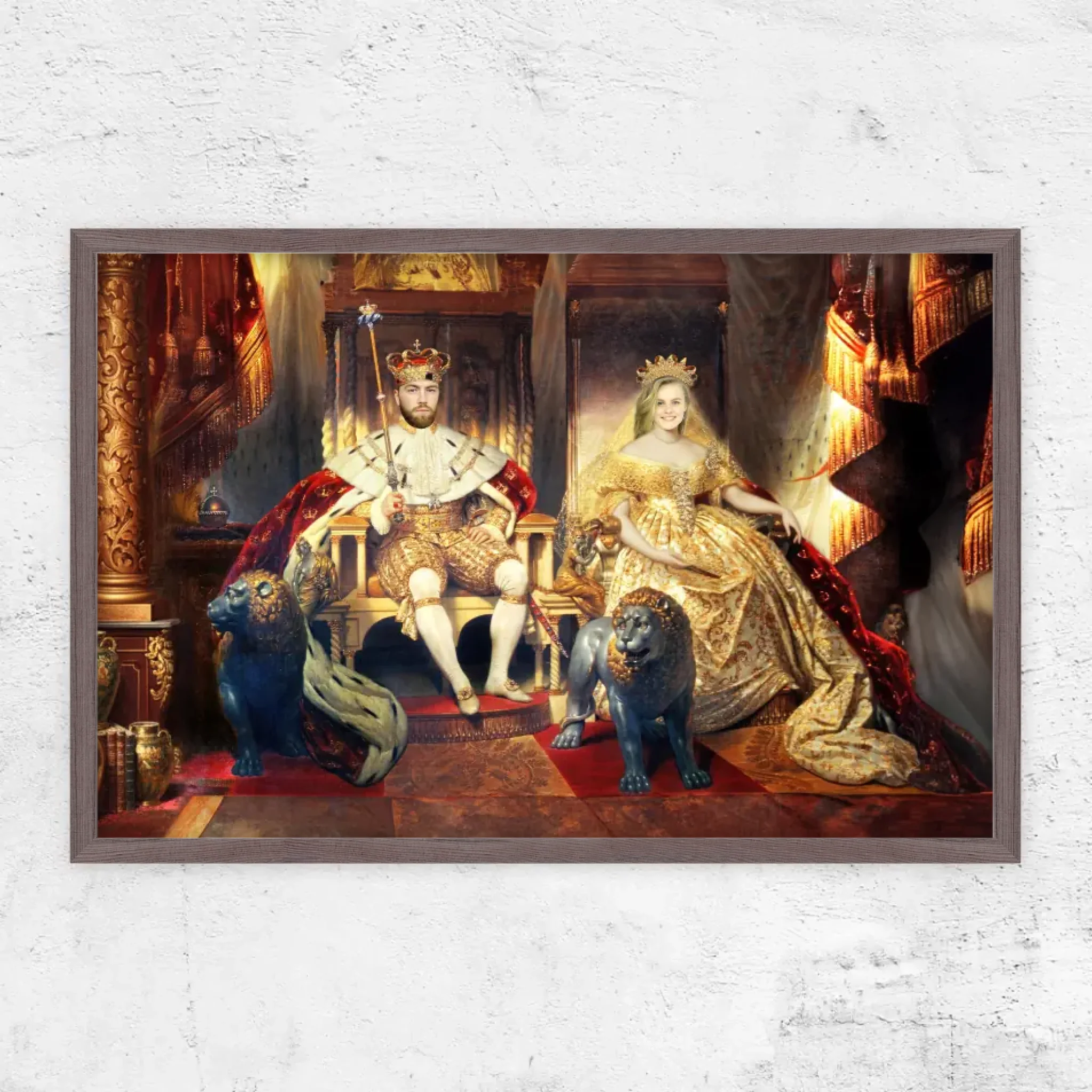 Personalisiertes Poster – Der König und die Königin