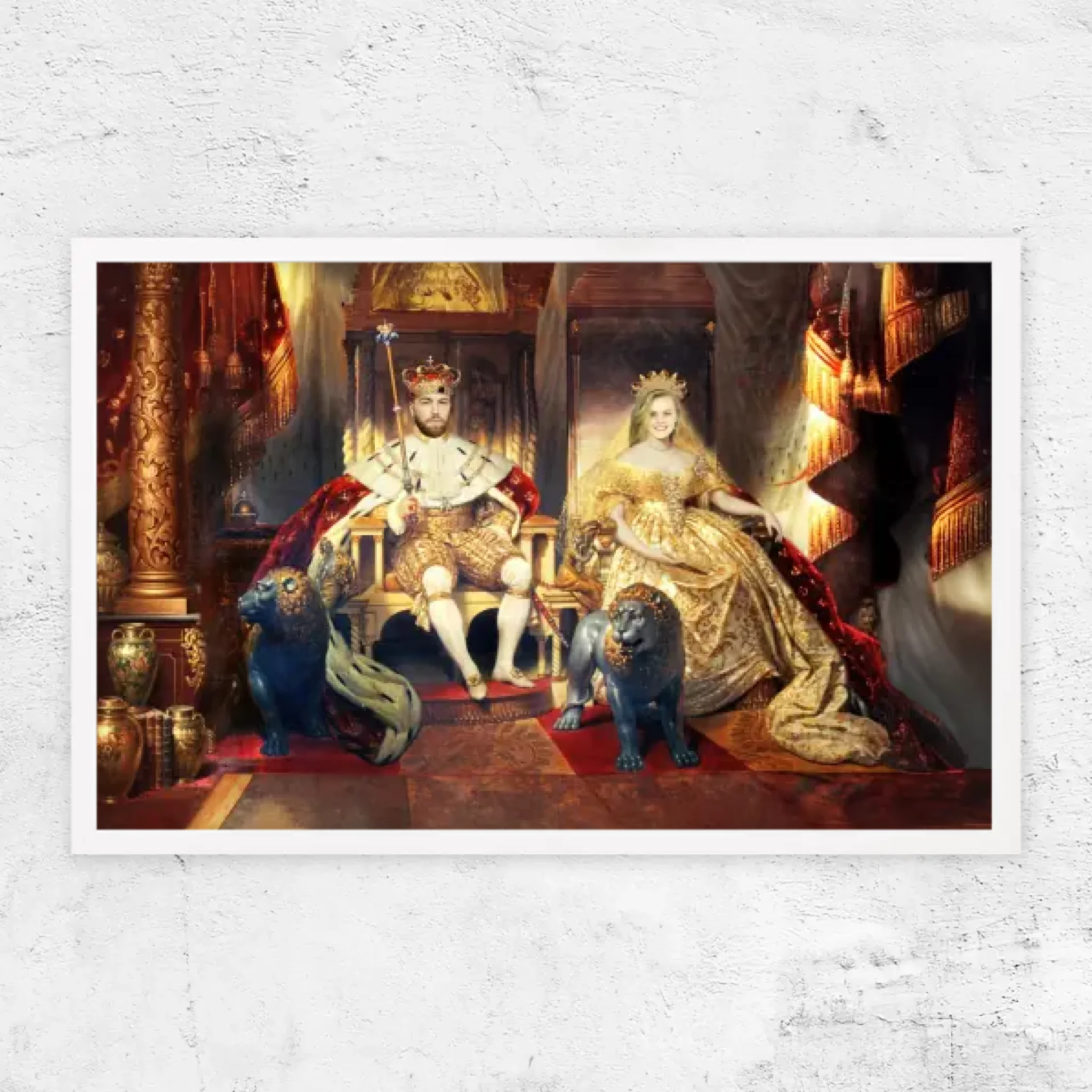 Personalisiertes Poster – Der König und die Königin