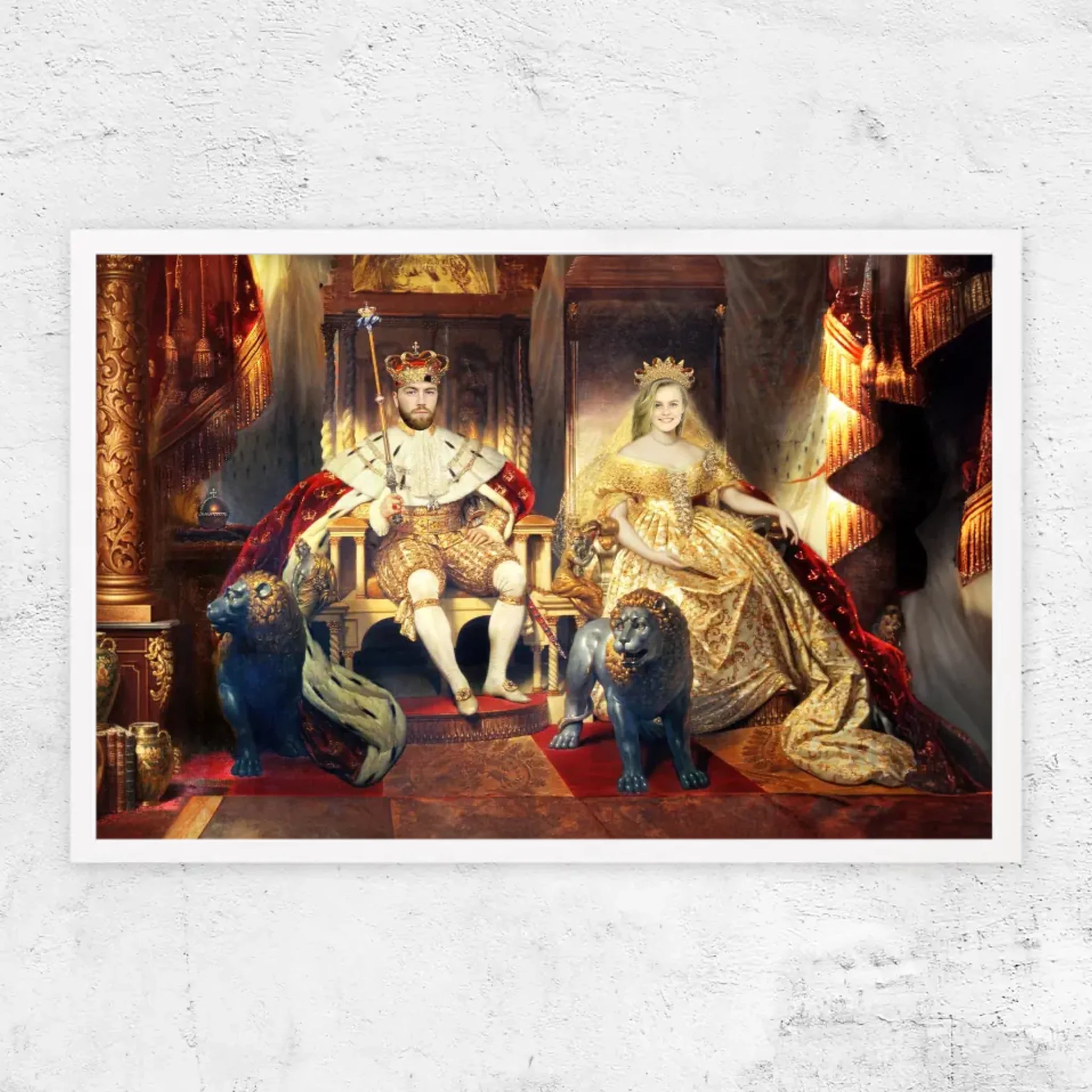 Personalisiertes Poster – Der König und die Königin