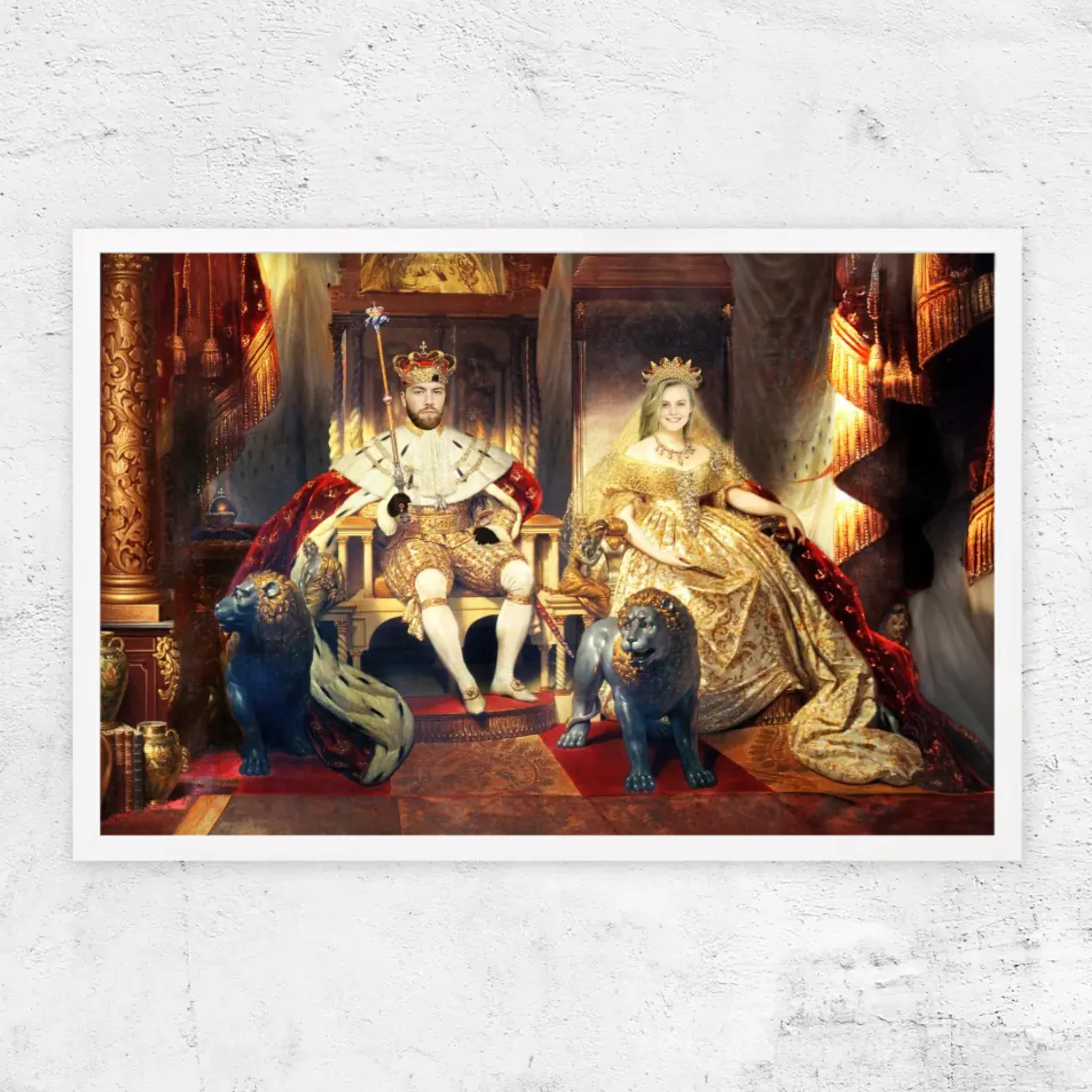Personalisiertes Poster – Der König und die Königin