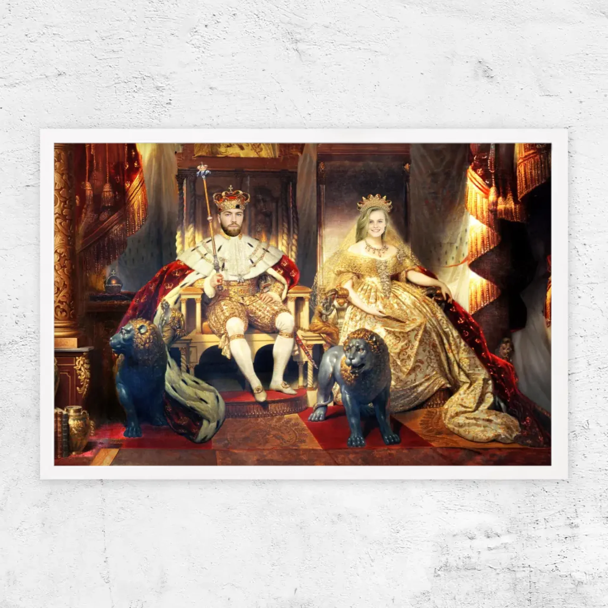 Personalisiertes Poster – Der König und die Königin