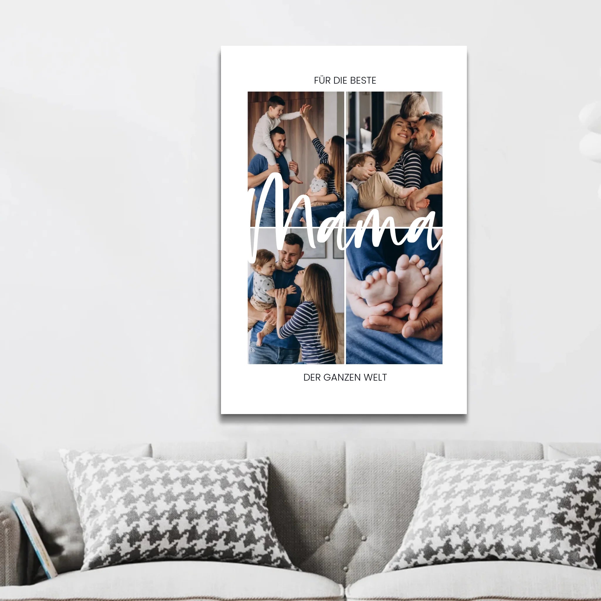 Personalisierte Leinwand "Für die beste Mama der Welt"