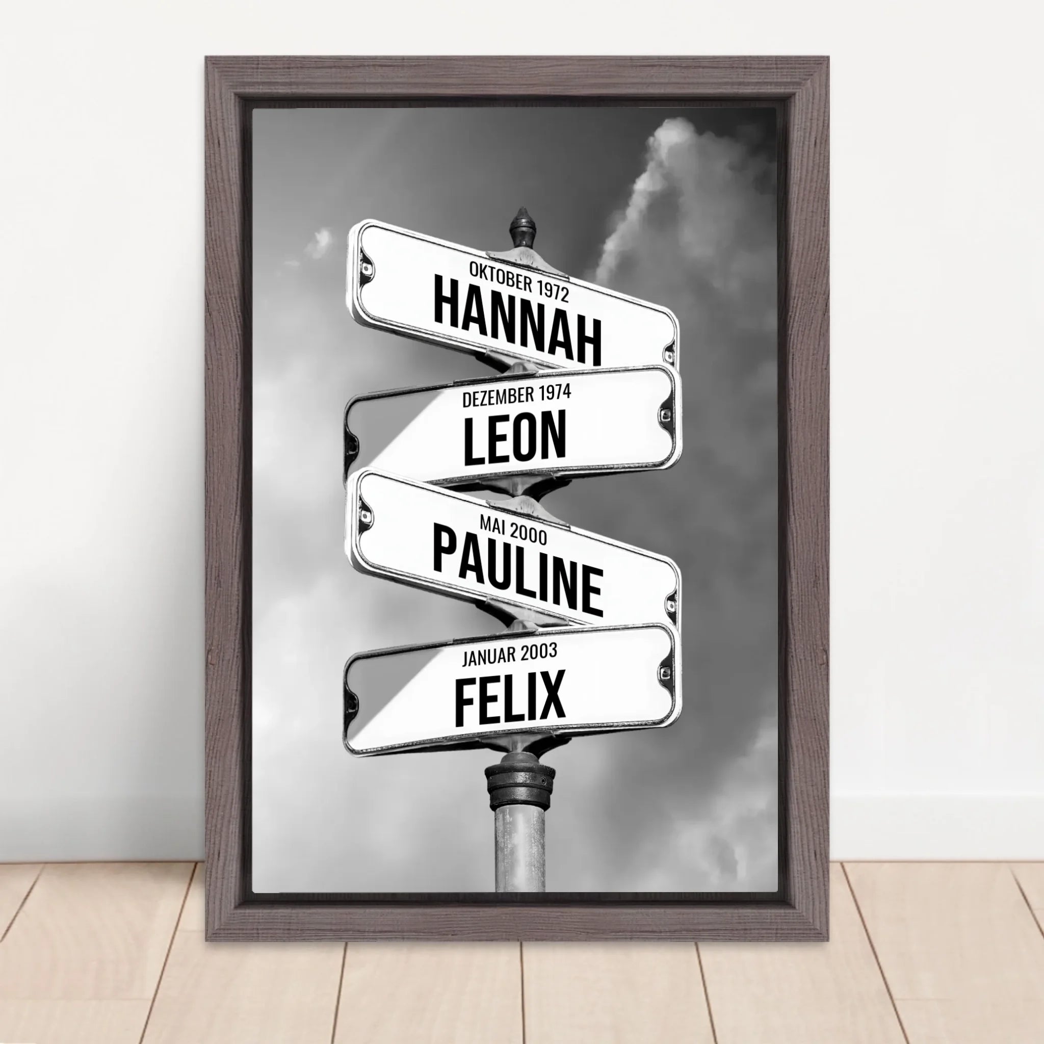 Vertical Framed Canvas-Oak 2026