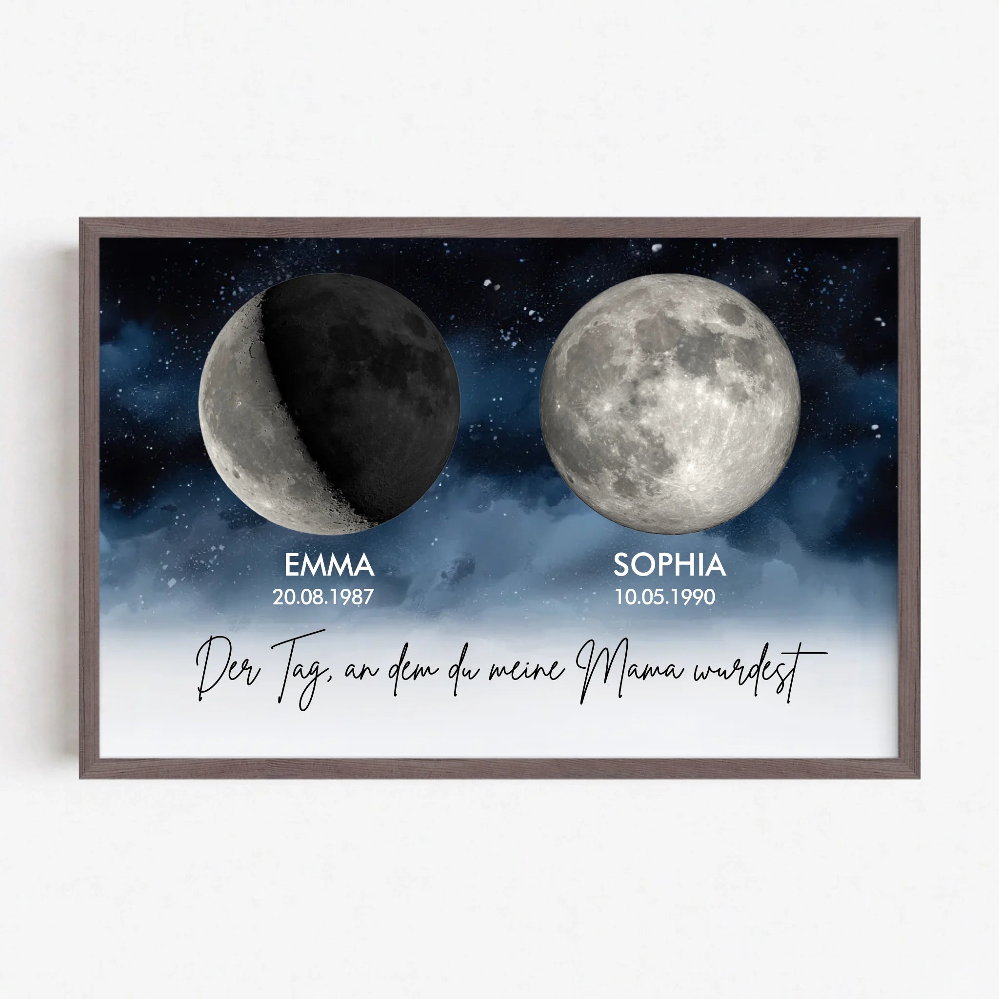Live Mockup - Frame Poster - Wood - 75x50