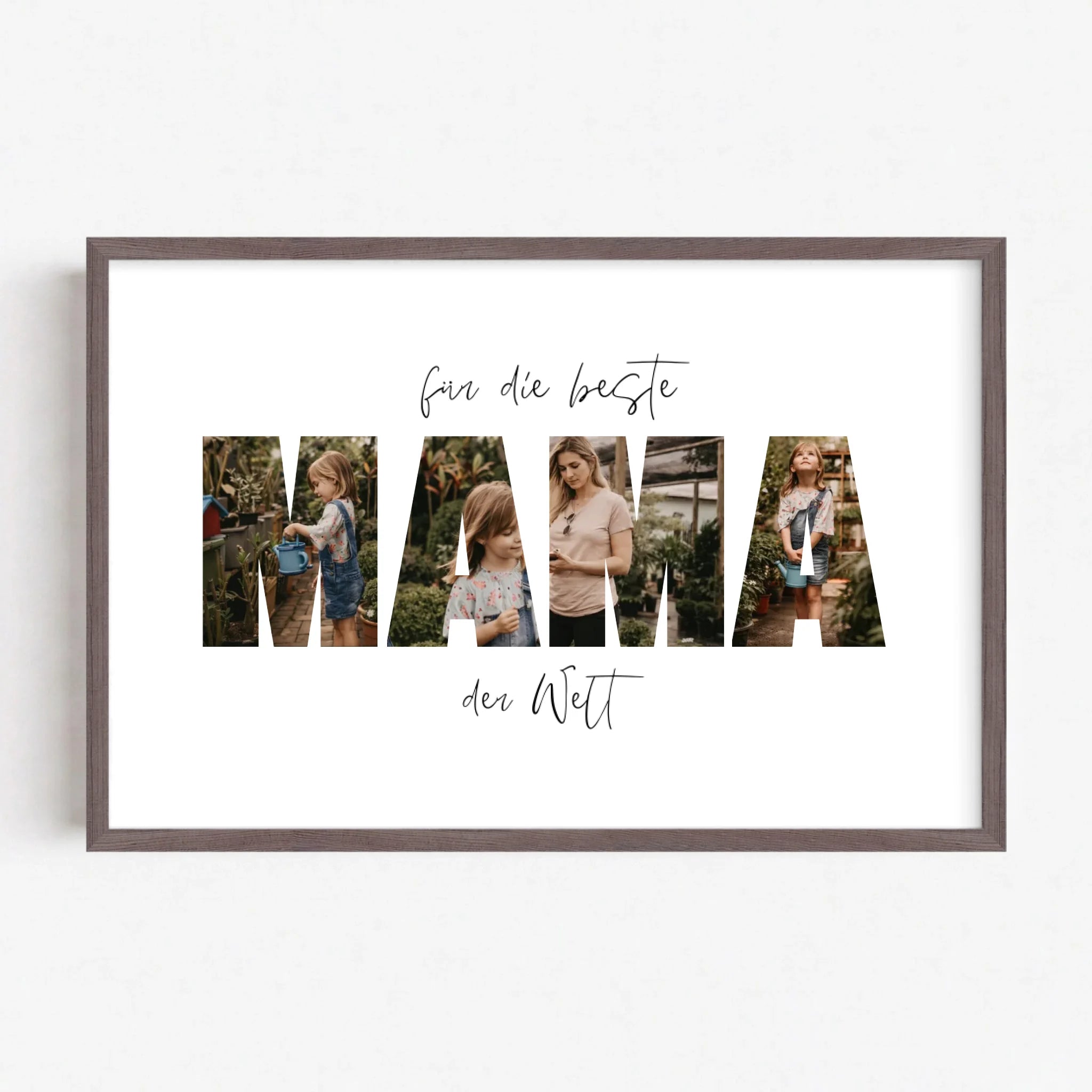 Live Mockup - Frame Poster - Wood - 75x50
