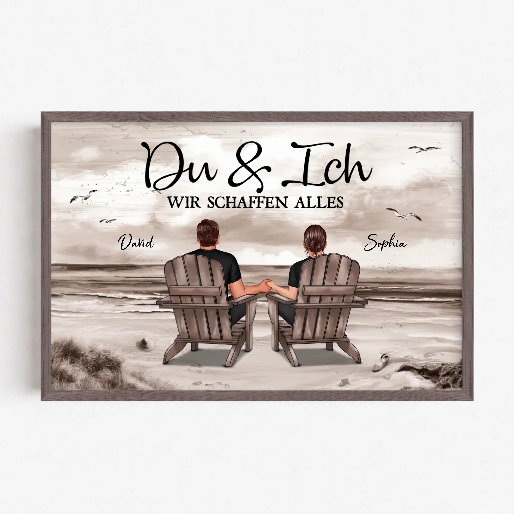 Live Mockup - Frame Poster - Wood - 75x50