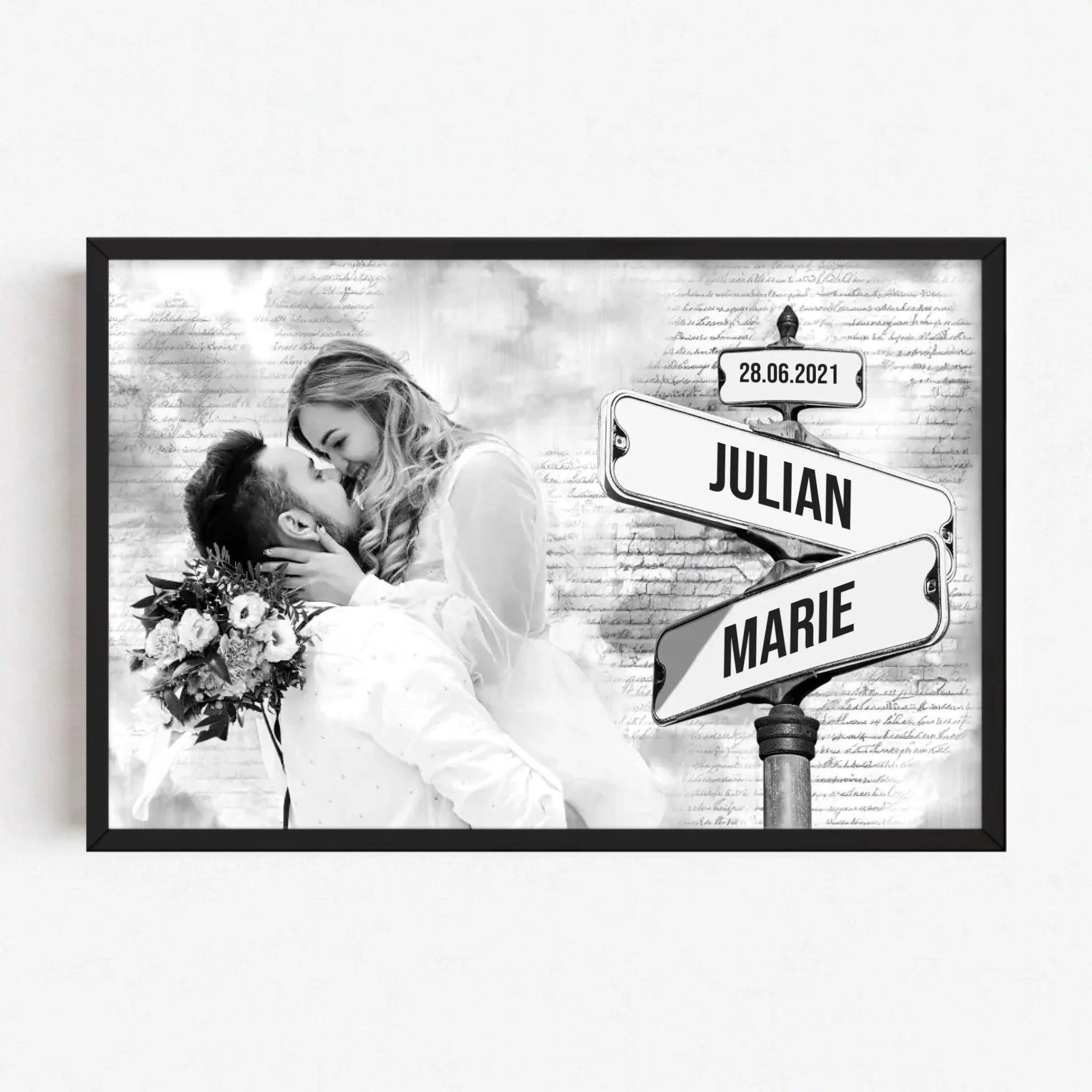 Live Mockup - Frame Poster - Black - 75x50