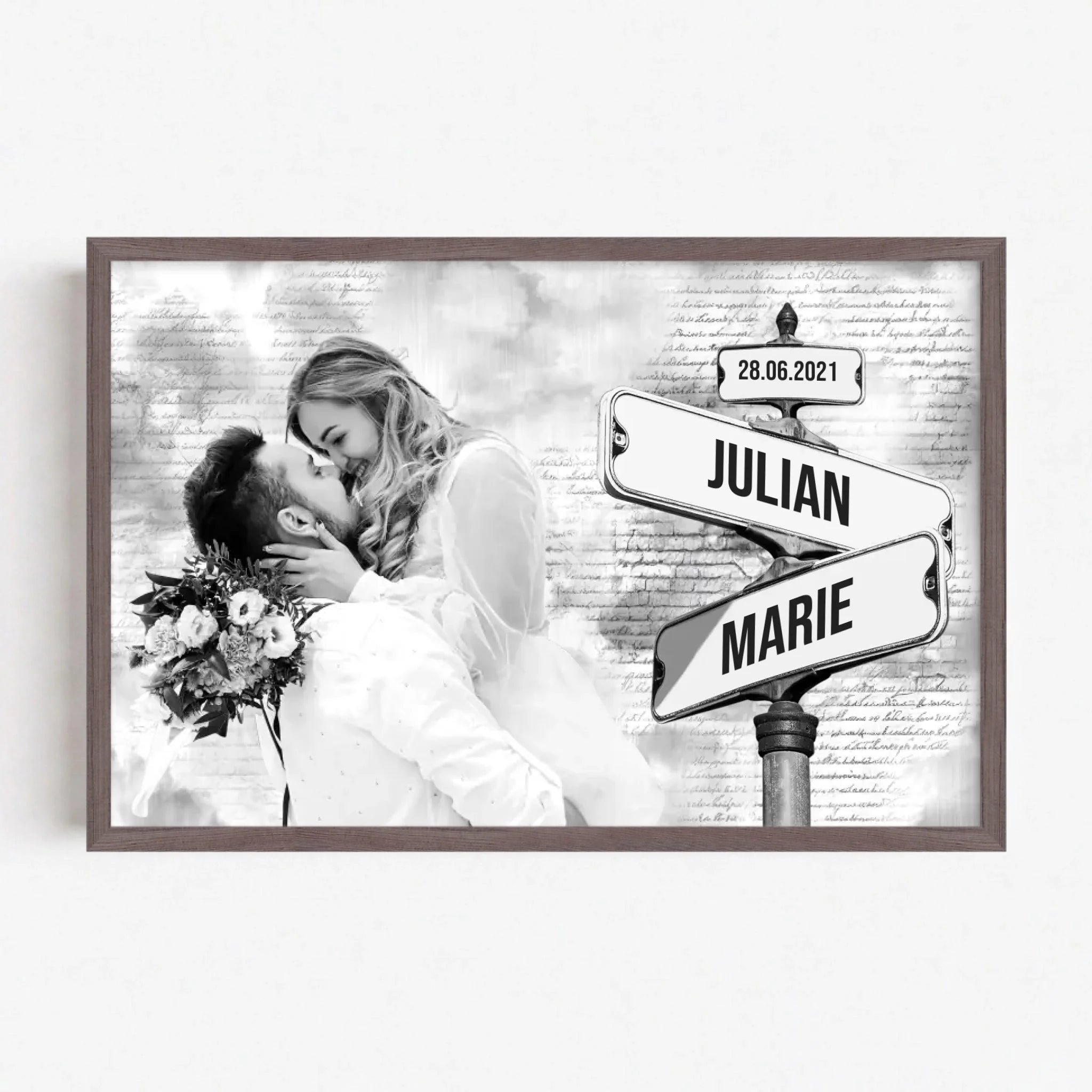 Live Mockup - Frame Poster - Wood - 60x40