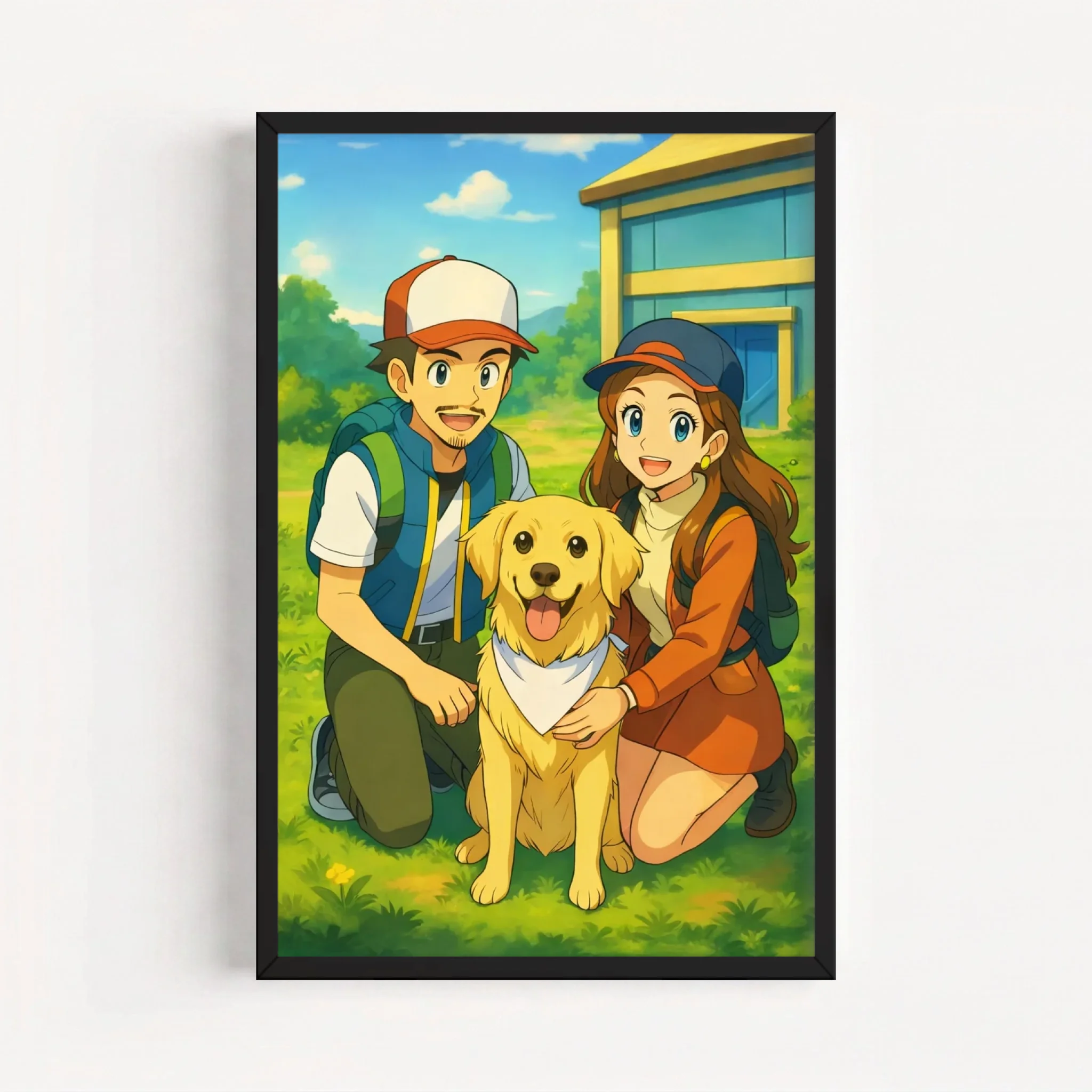 Live Mockup - Frame Poster - Black - 50x75