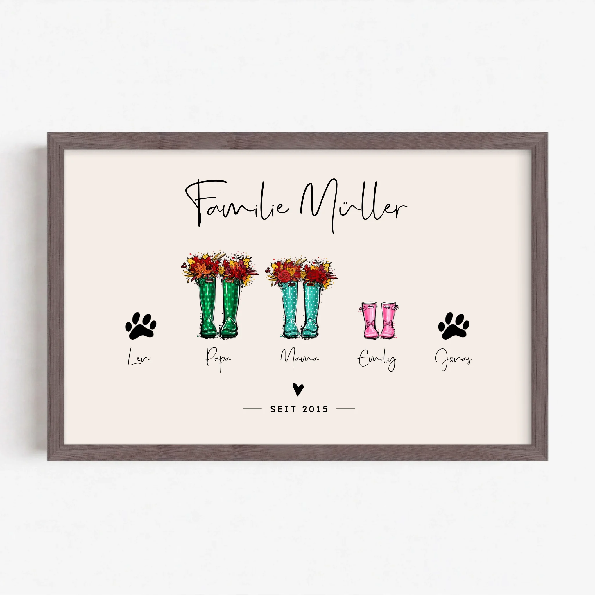 Live Mockup - Frame Poster - Wood - 30x20