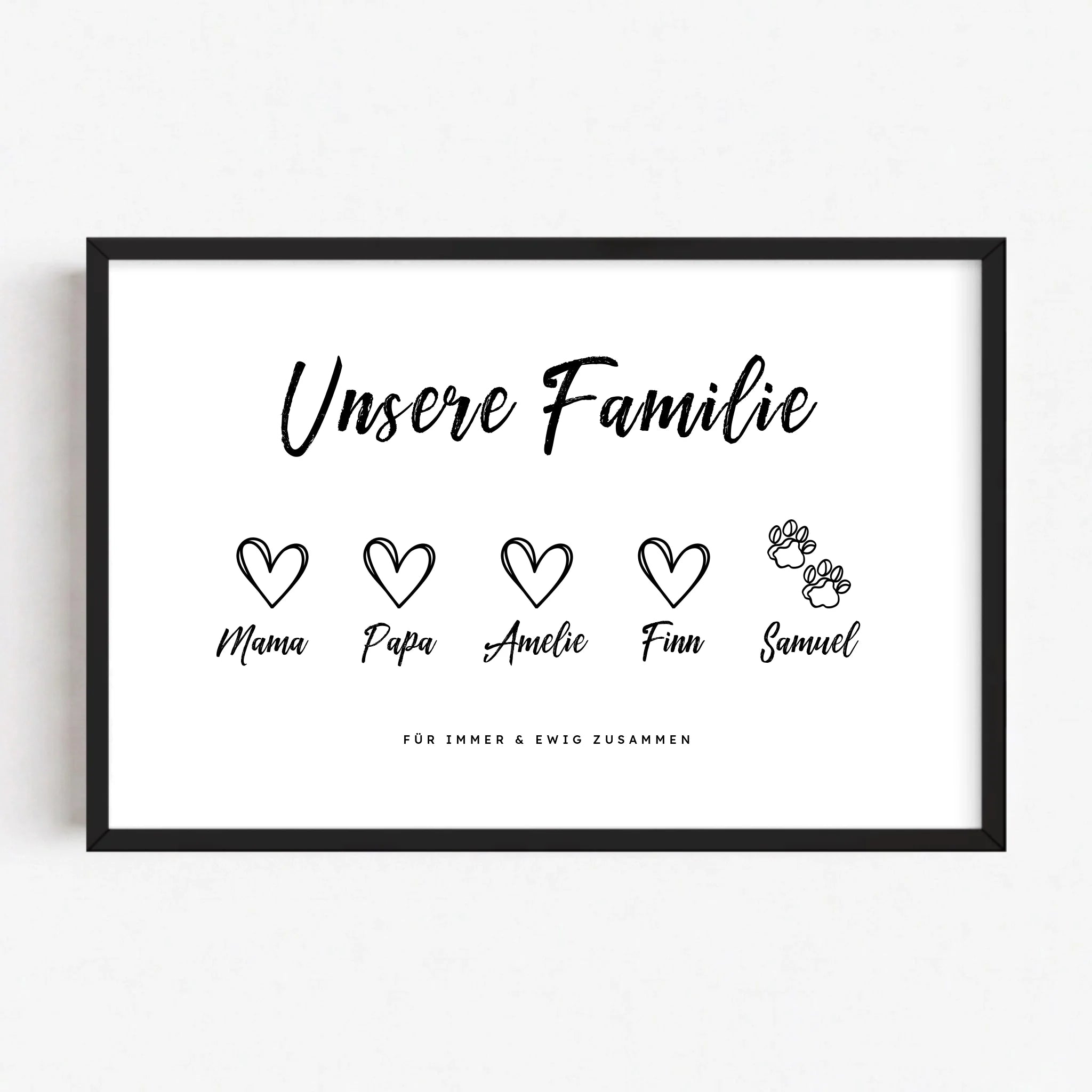 Live Mockup - Frame Poster - Black - 75x50