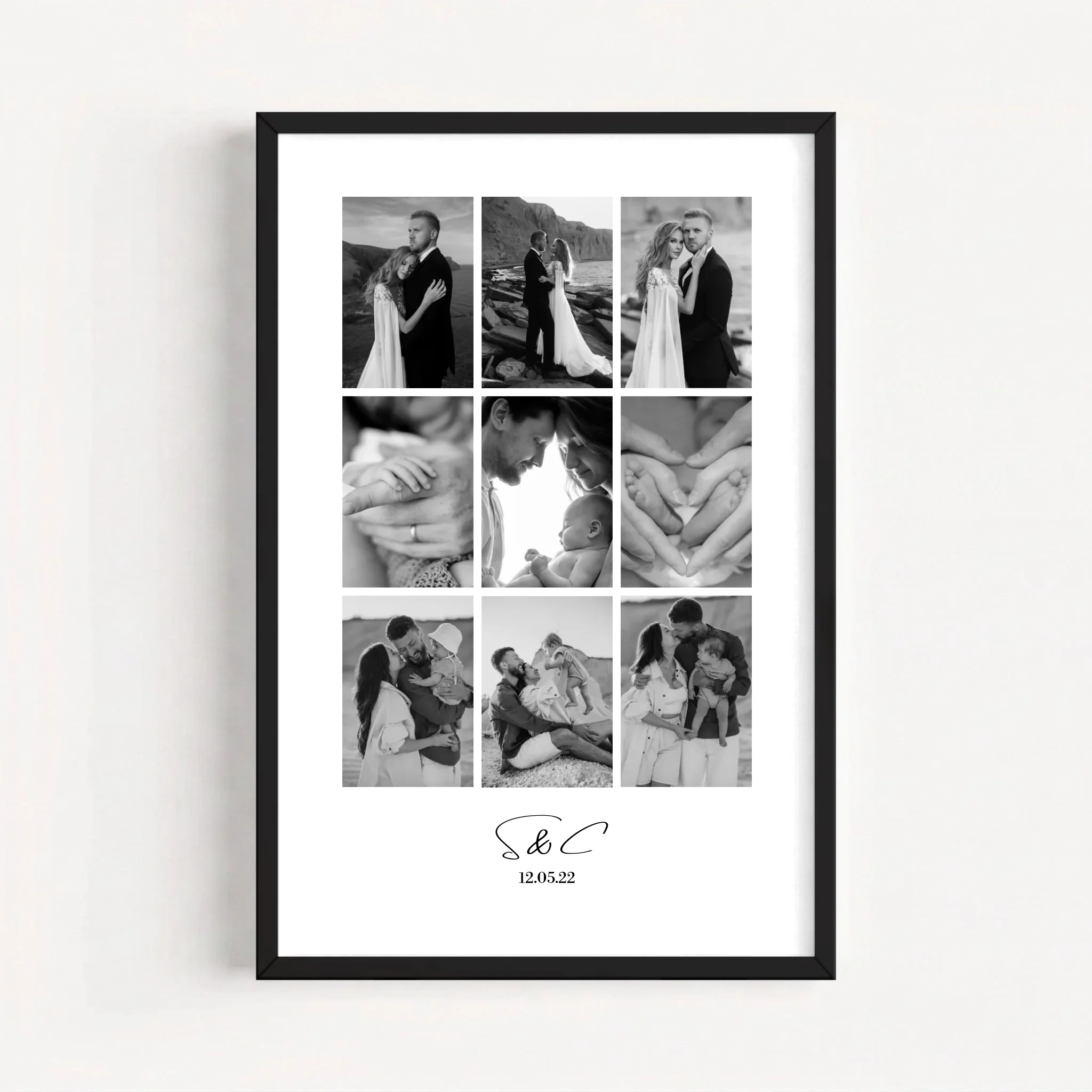 Live Mockup - Frame Poster - Black - 50x75
