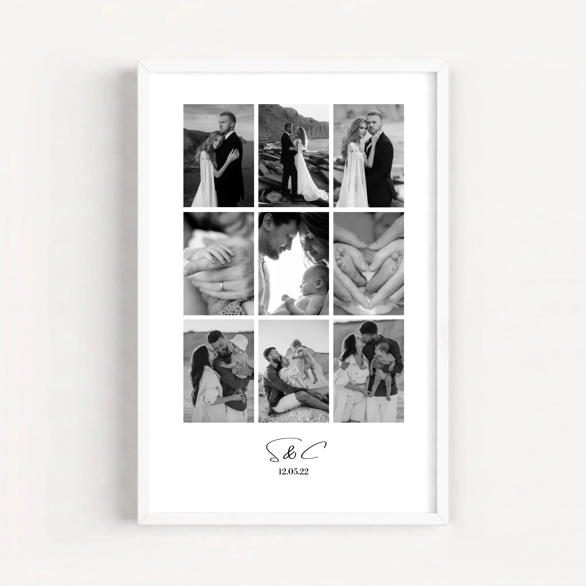 Live Mockup - Frame Poster - White - 50x75