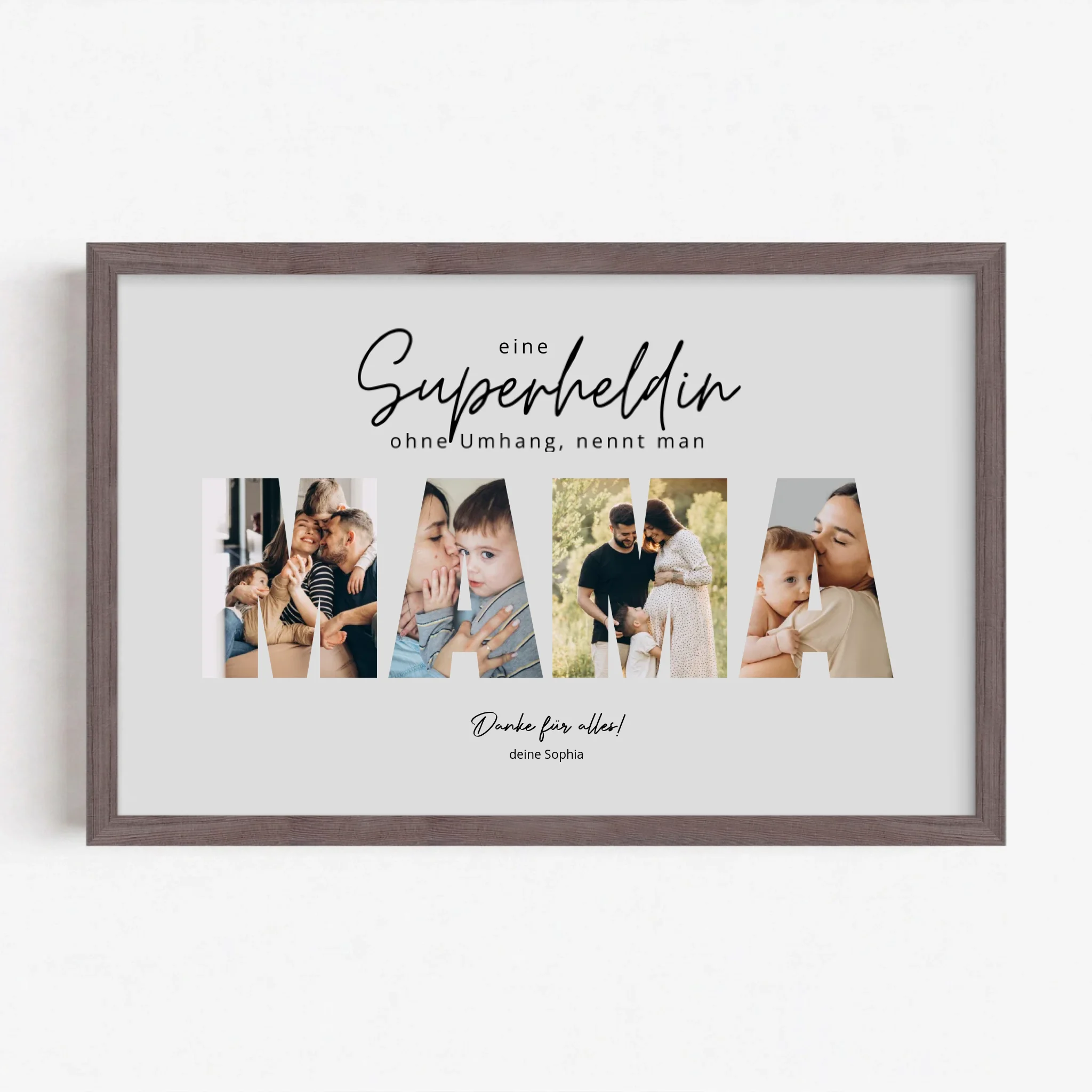 Live Mockup - Frame Poster - Wood - 30x20