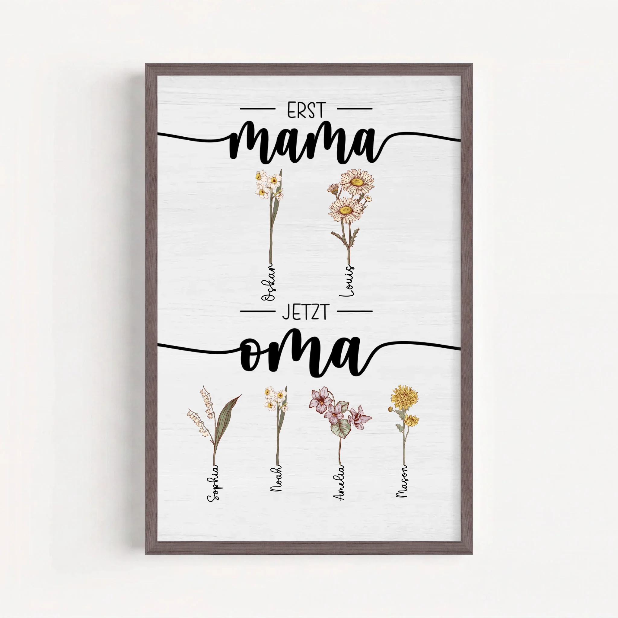 Live Mockup - Frame Poster - Wood - 50x75