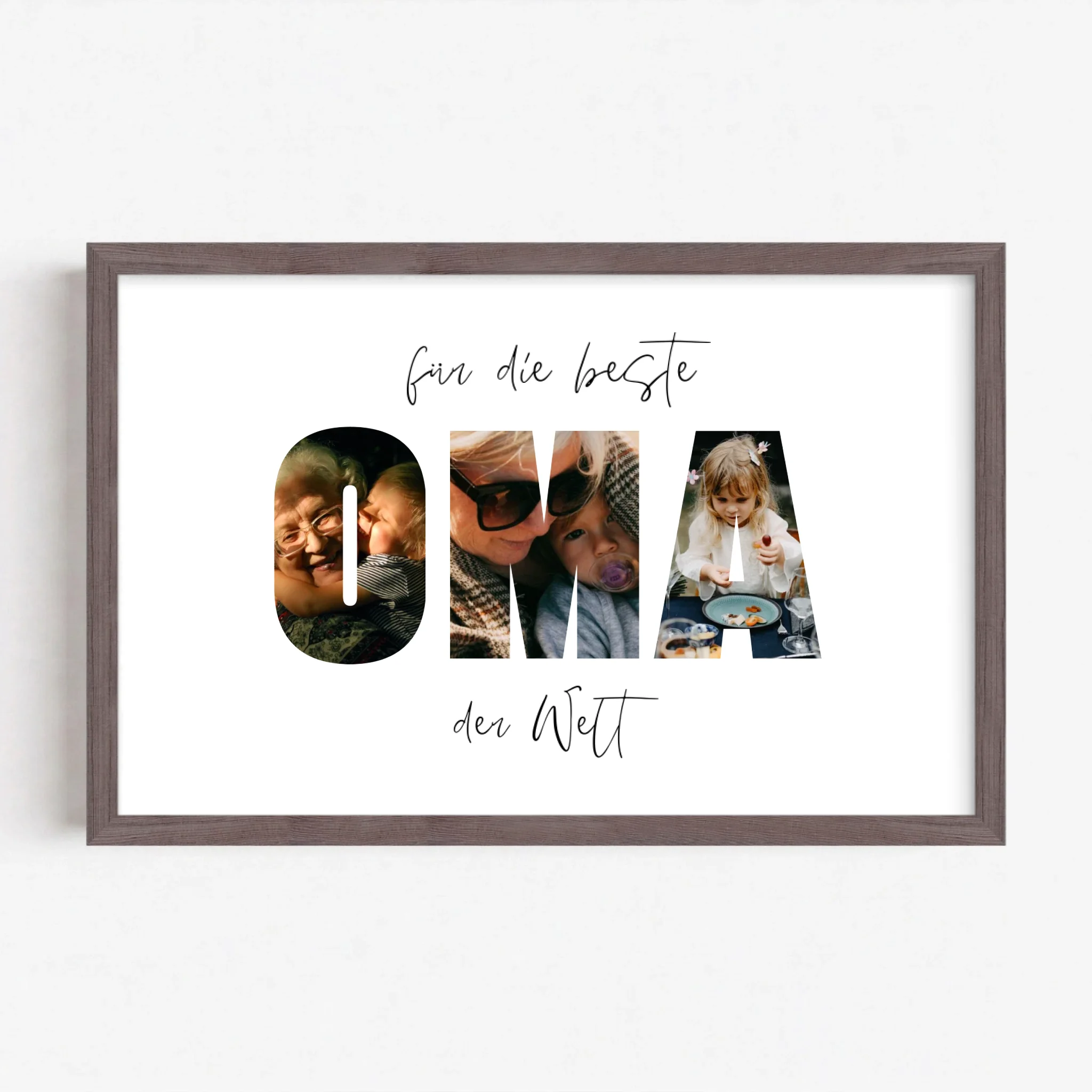 Live Mockup - Frame Poster - Wood - 30x20