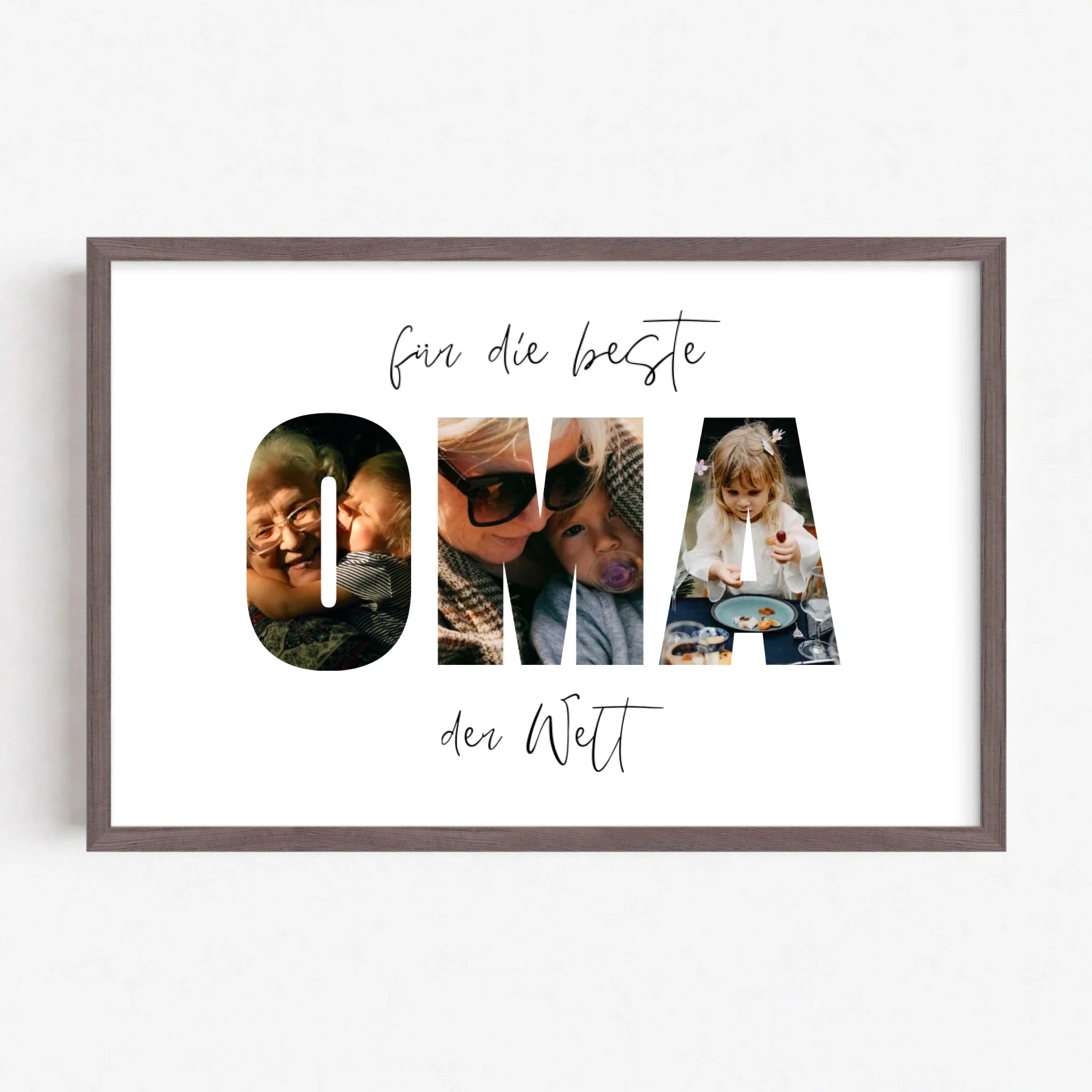 Live Mockup - Frame Poster - Wood - 60x40